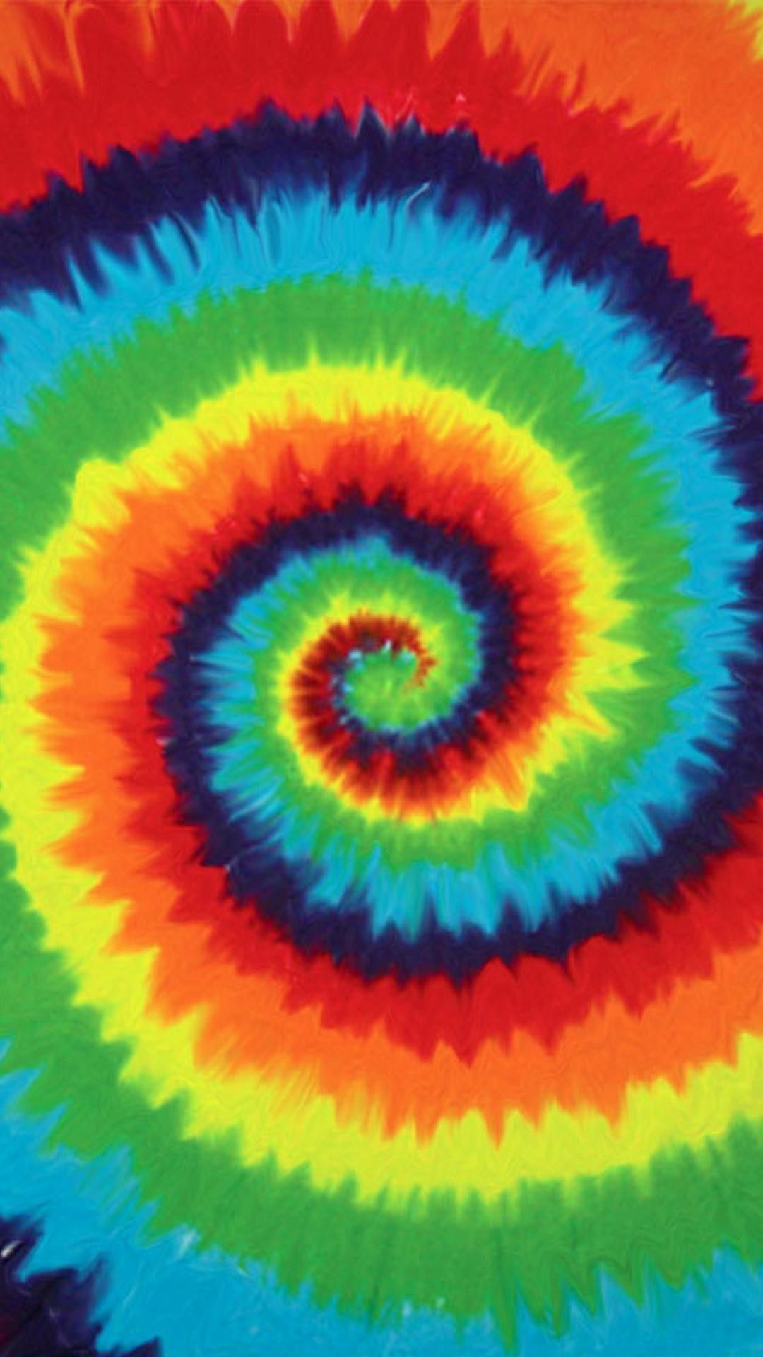 A colorful tie dye pattern on the fabric - Trippy