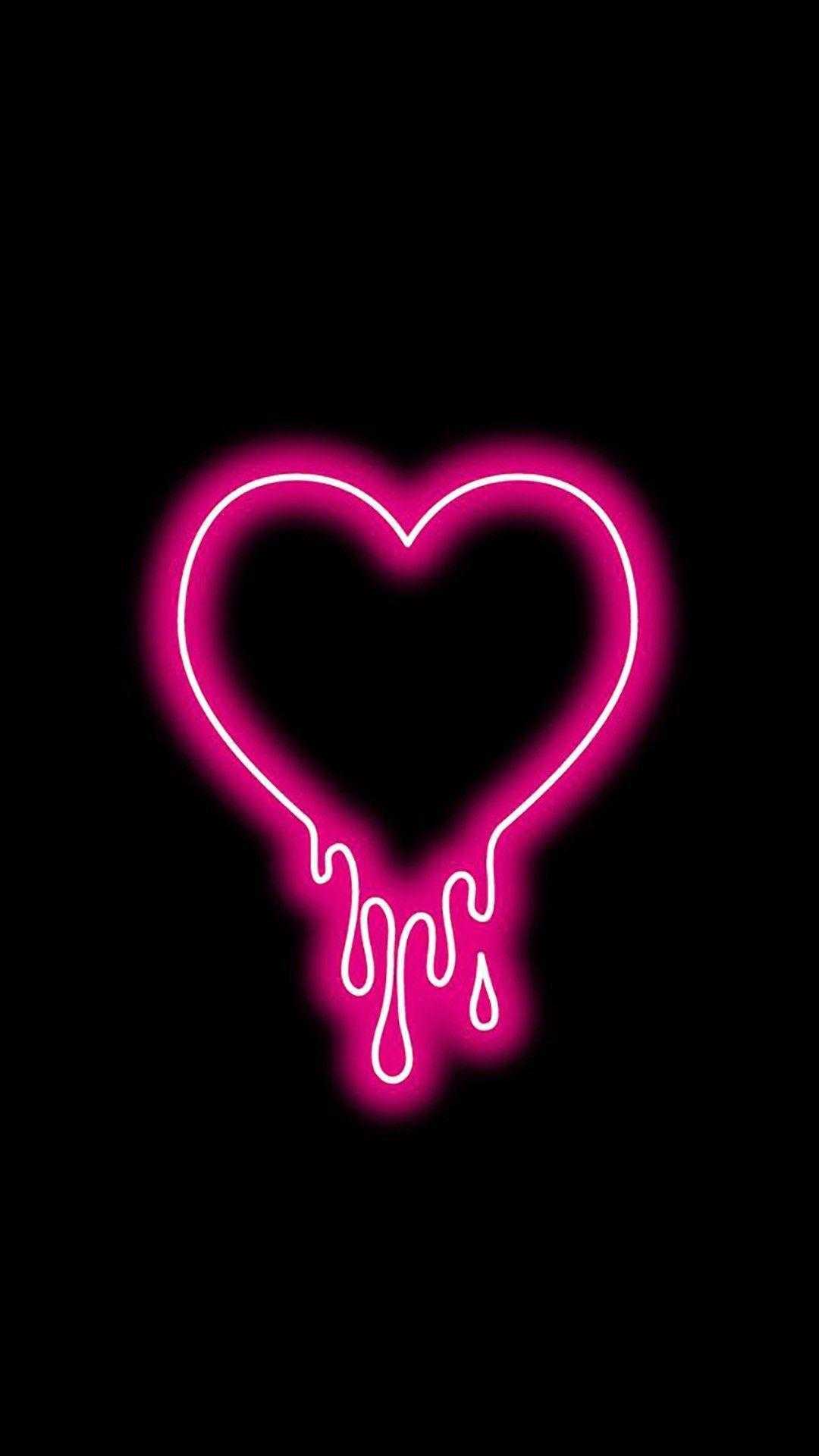 Neon Heart iPhone Wallpaper with high-resolution 1080x1920 pixel. You can use this wallpaper for your iPhone 5, 6, 7, 8, X, XS, XR backgrounds, Mobile Screensaver, or iPad Lock Screen - Heart, pink heart
