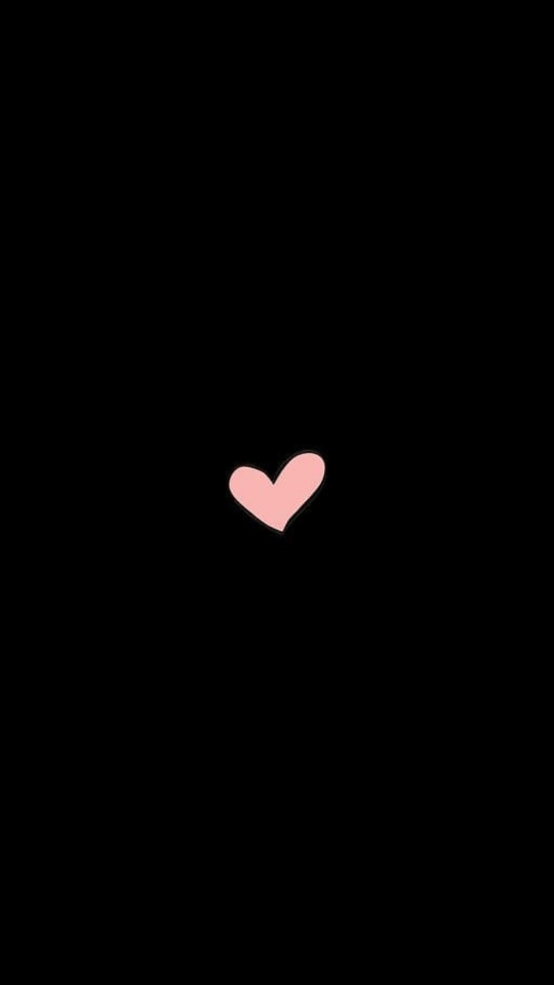 A pink heart on black background - Heart, black heart