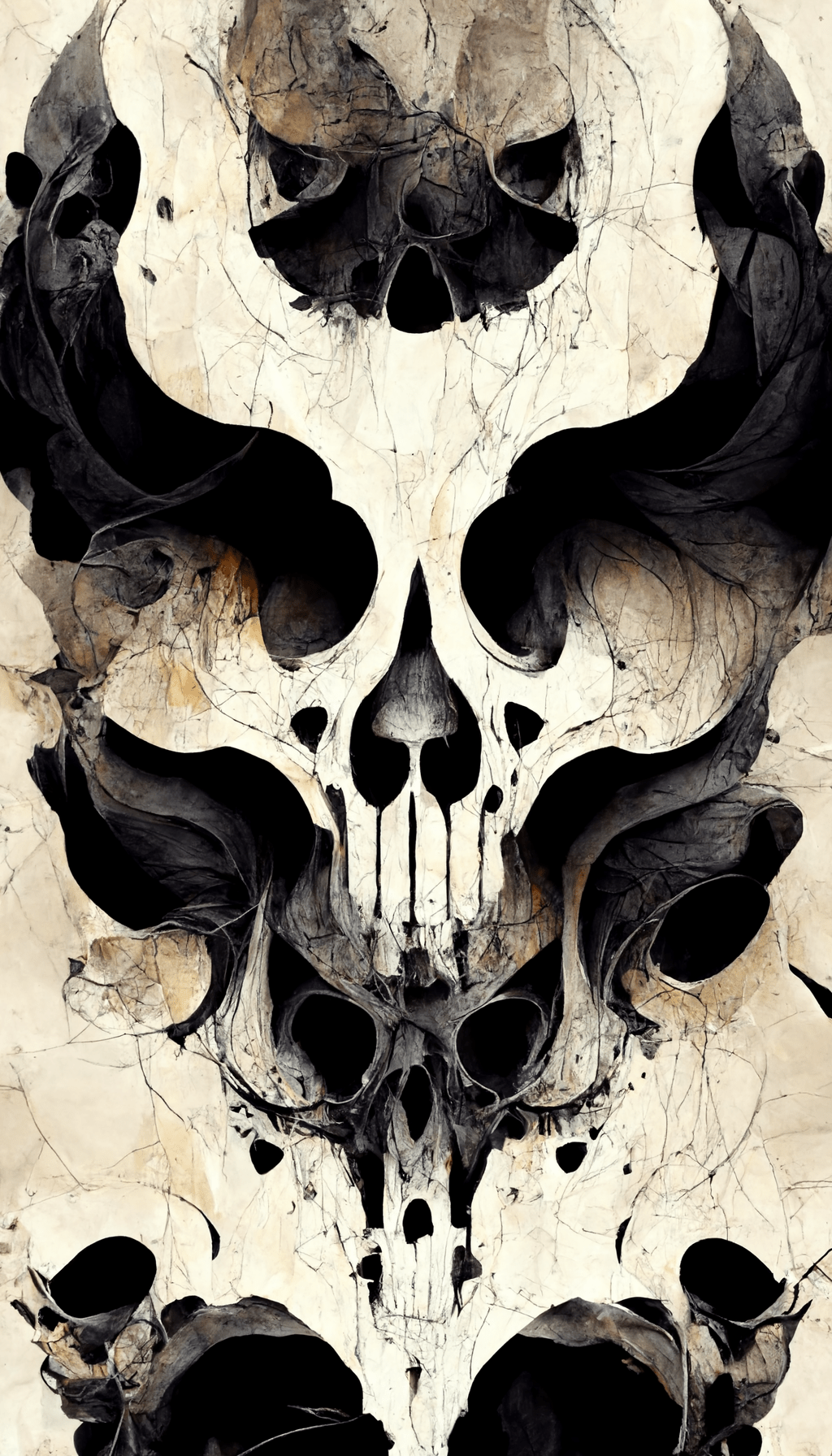 abstract skull wallpaper