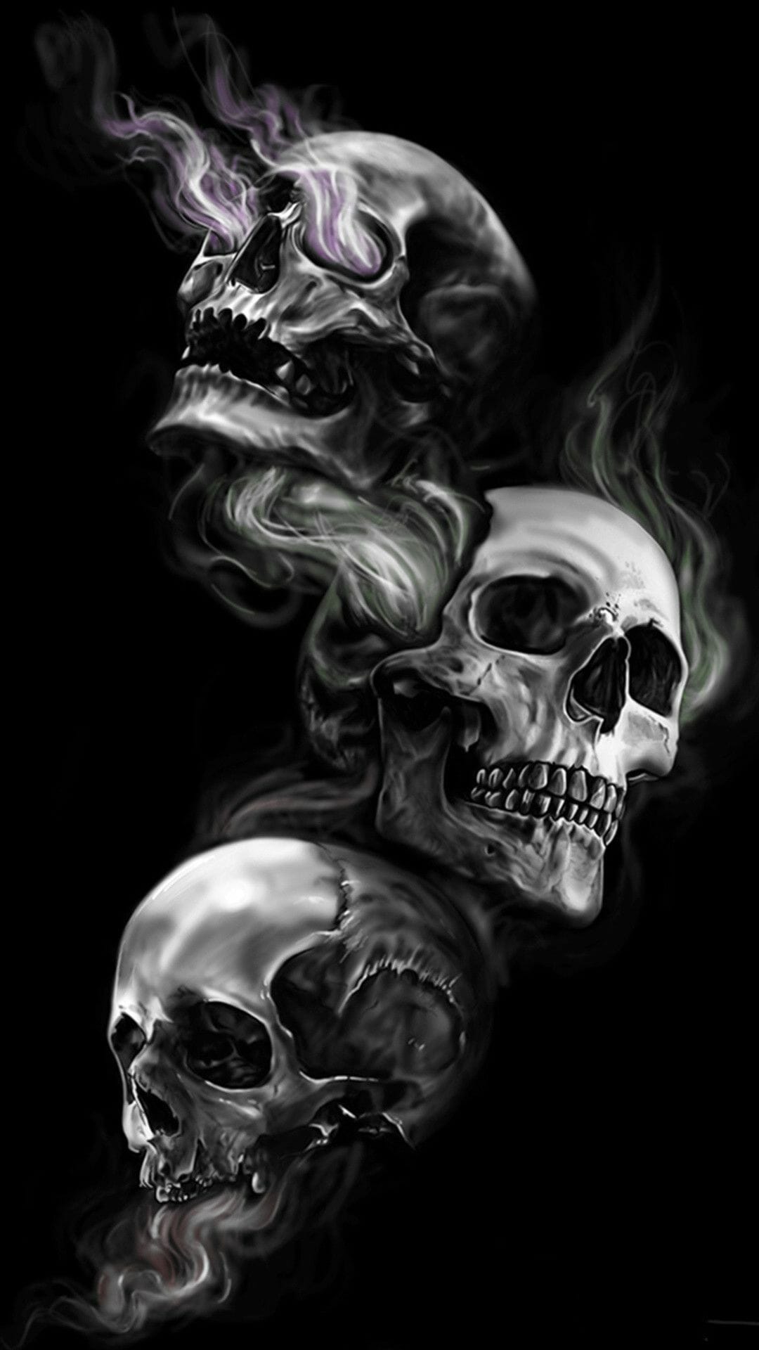 Skull Wallpaper Image (30 + Background Picture) / iPhone HD Wallpaper Background Download HD Wallpaper (Desktop Background / Android / iPhone) (1080p, 4k) (1080x1920)