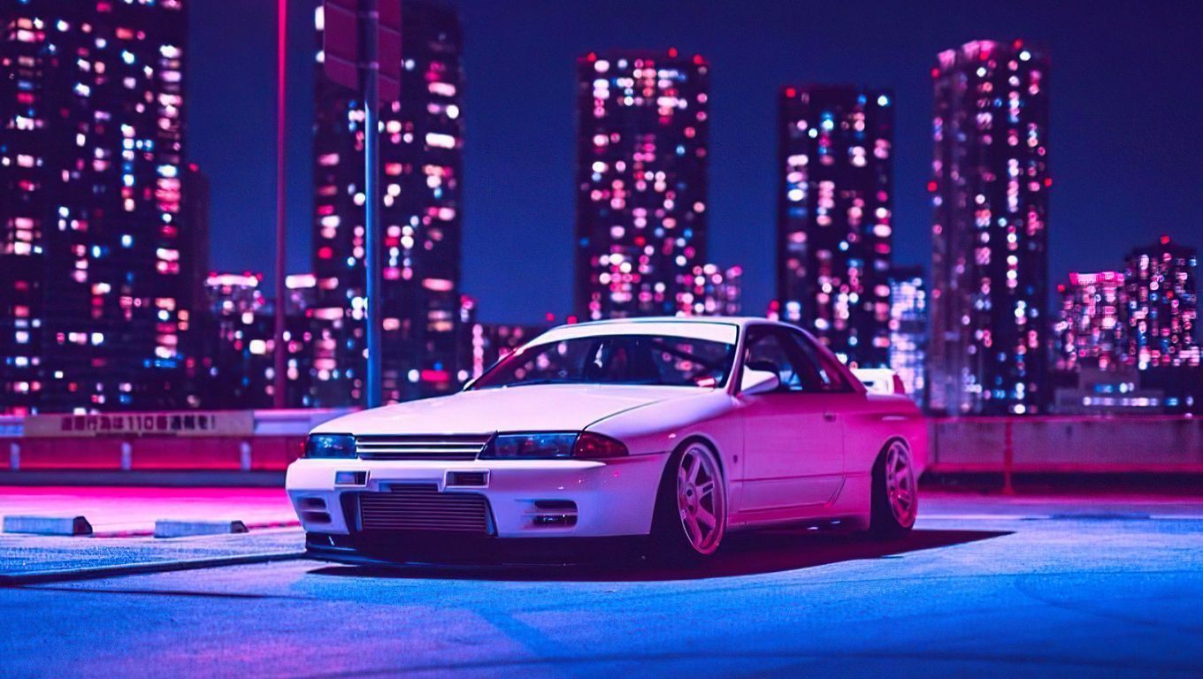 Nissan Skyline R32 Retrowave 4k Laptop HD HD 4k Wallpaper, Image, Background, Photo and Picture