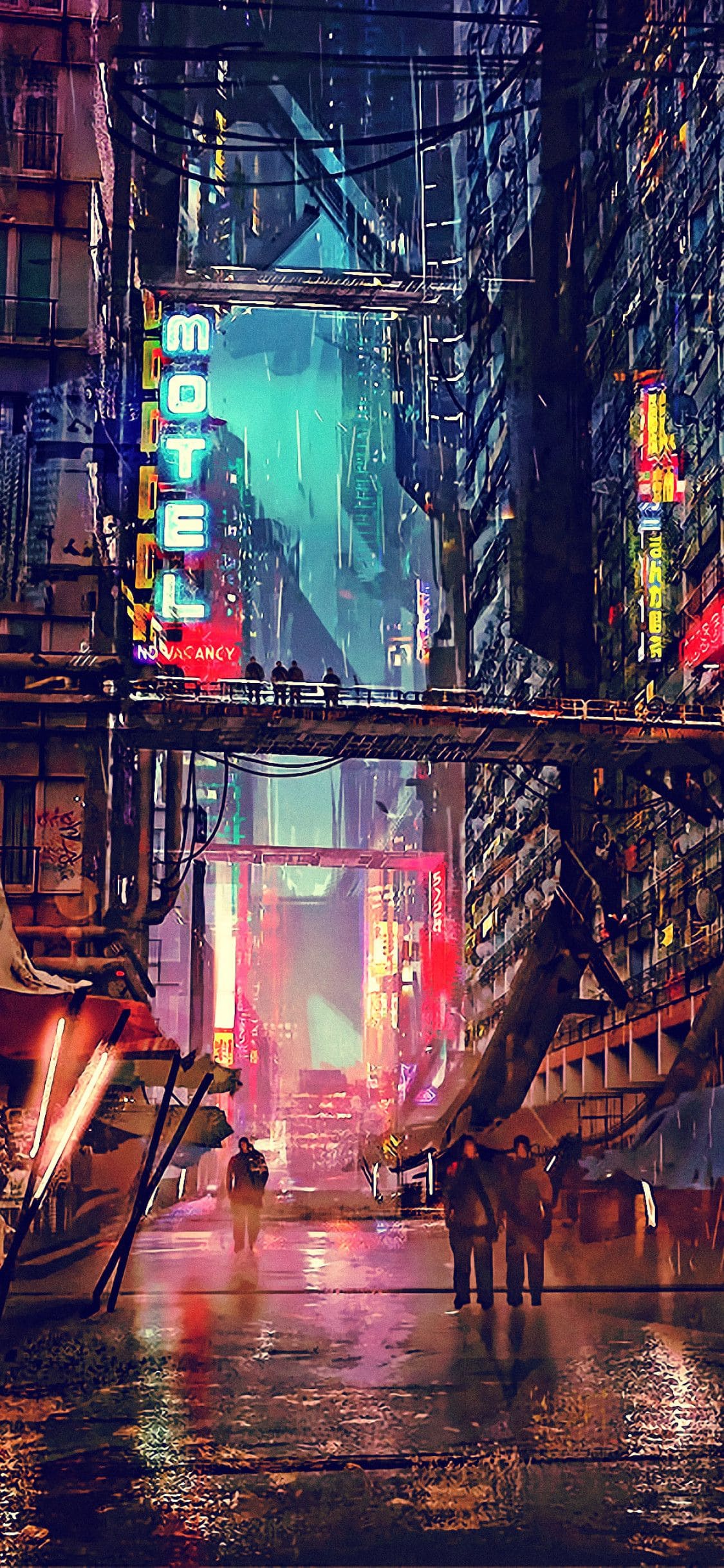 Cyberpunk 2077, game, sci-fi, city, art, iPhone 8 wallpaper - Cyberpunk