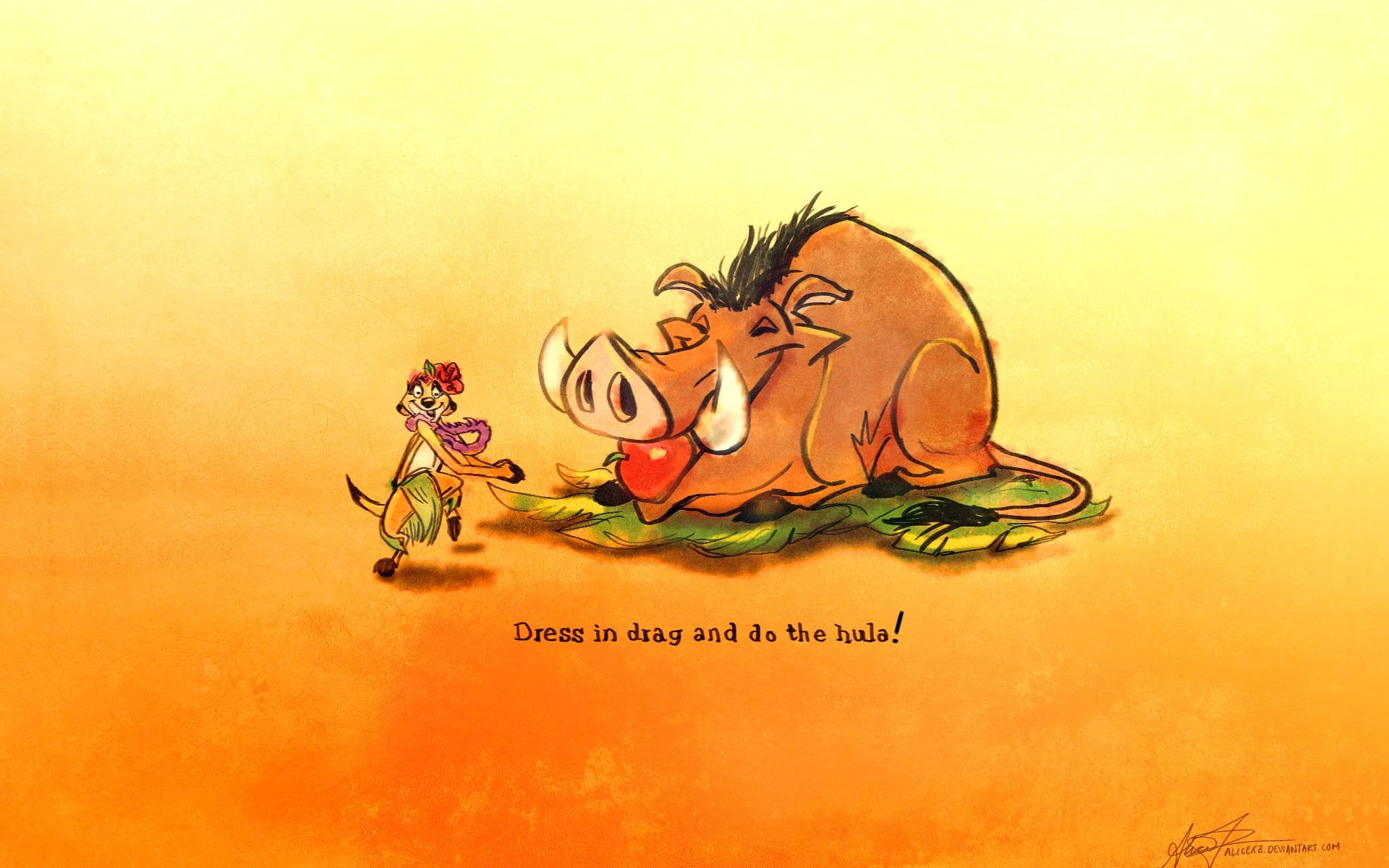 A cartoon of an elephant and some other animals - Disney, The Lion King