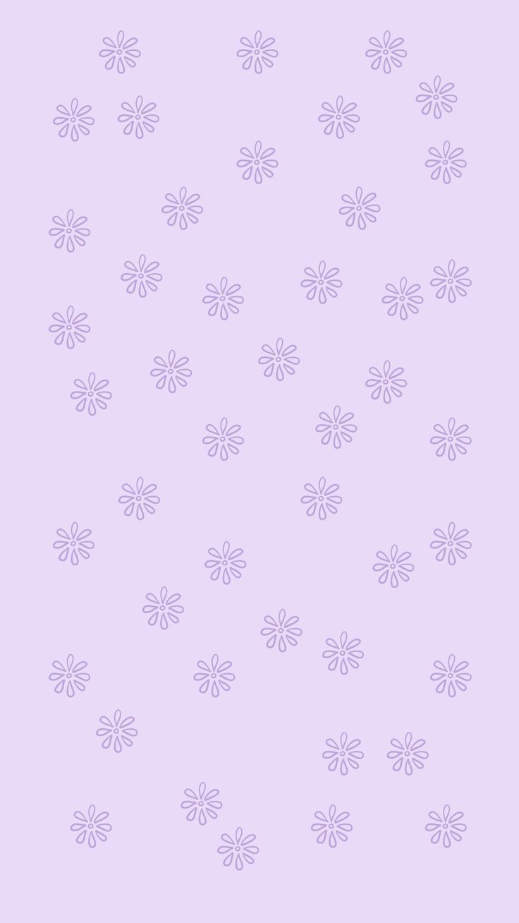A purple background with white flowers - Pastel purple, pastel