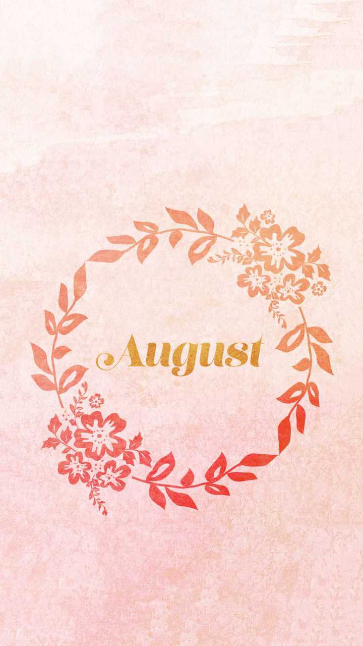 The monthly calendar for august - August