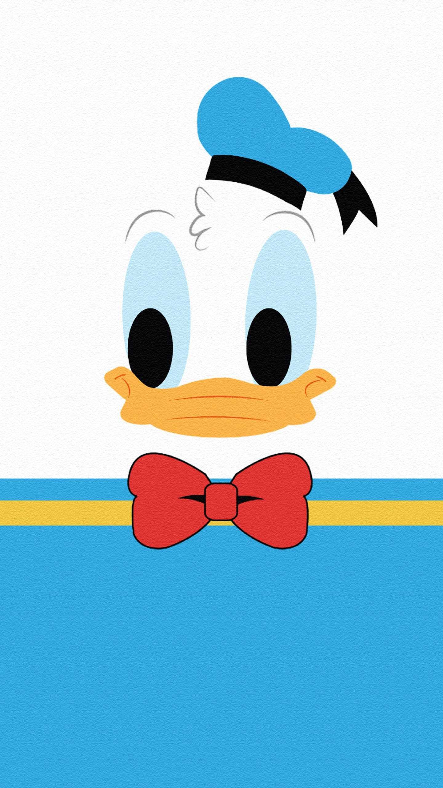A cartoon duck with blue hat and bow tie - Duck