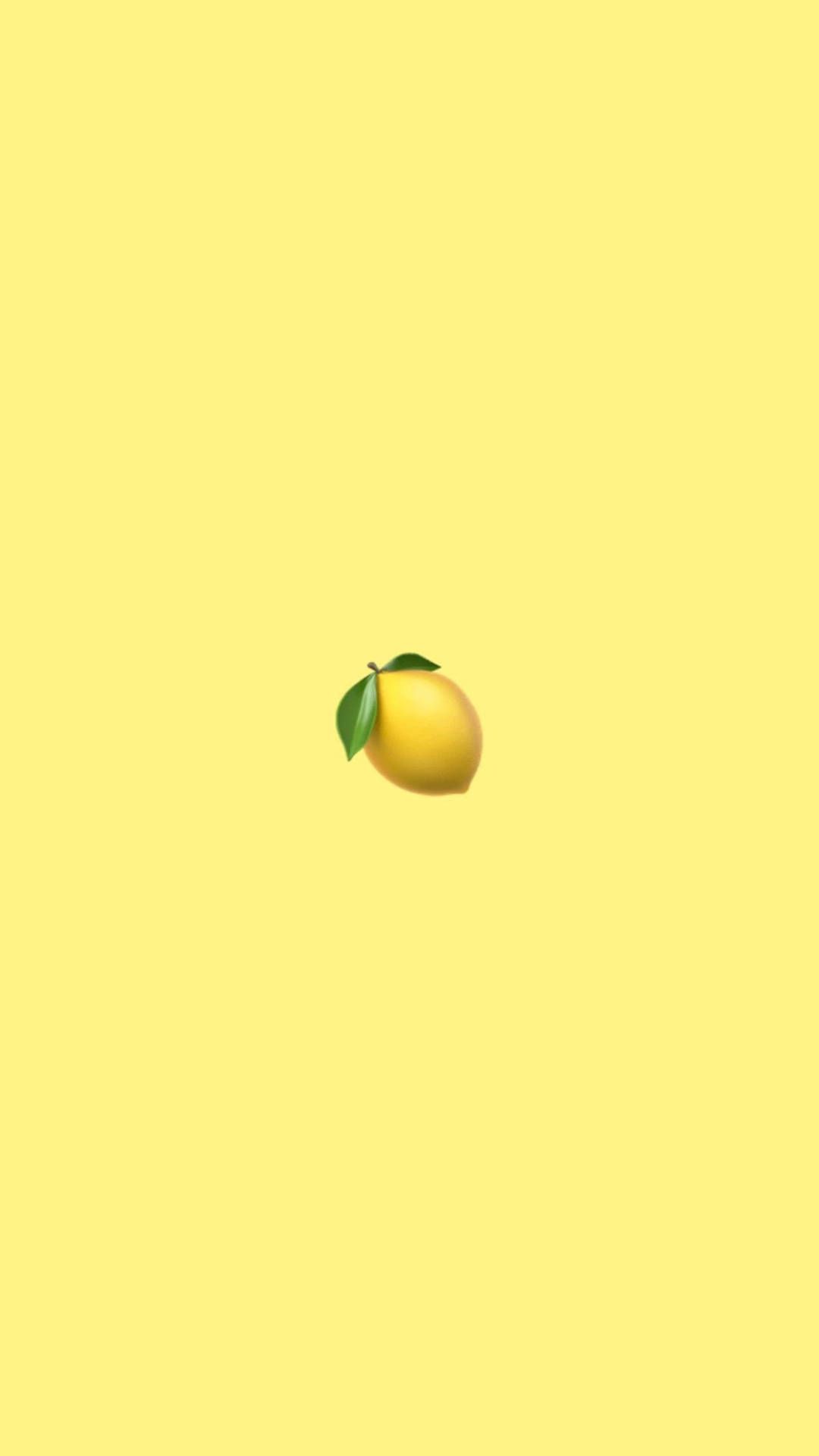 Download Minimalist Lemon Yellow Wallpaper