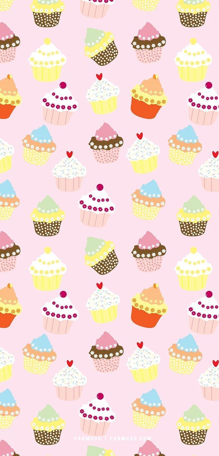 Cute cupcake wallpaper designs for phone, Cupcake Wallpaper aesthetic