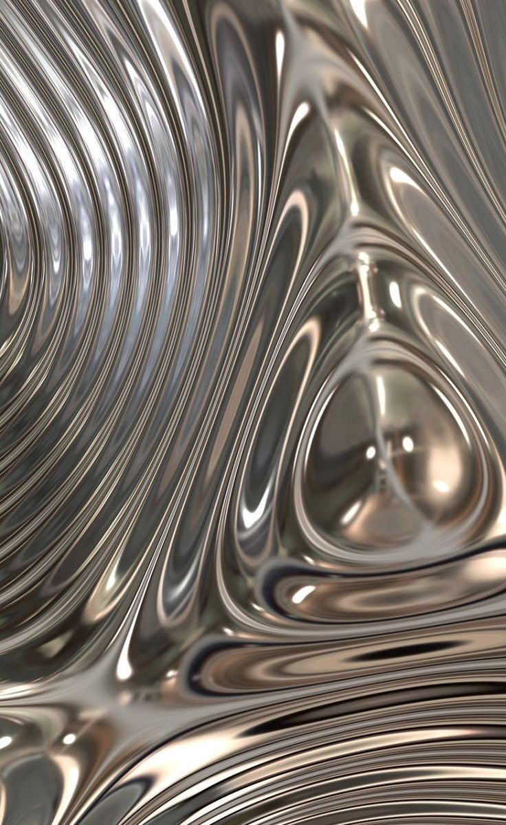 A close up of some metal that is shiny - Silver