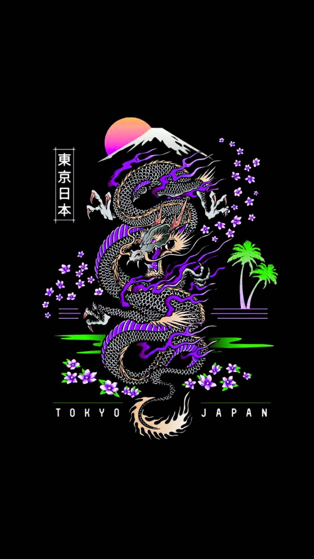 Free Japanese Dragon Art Wallpaper Downloads, Japanese Dragon Art Wallpaper for FREE