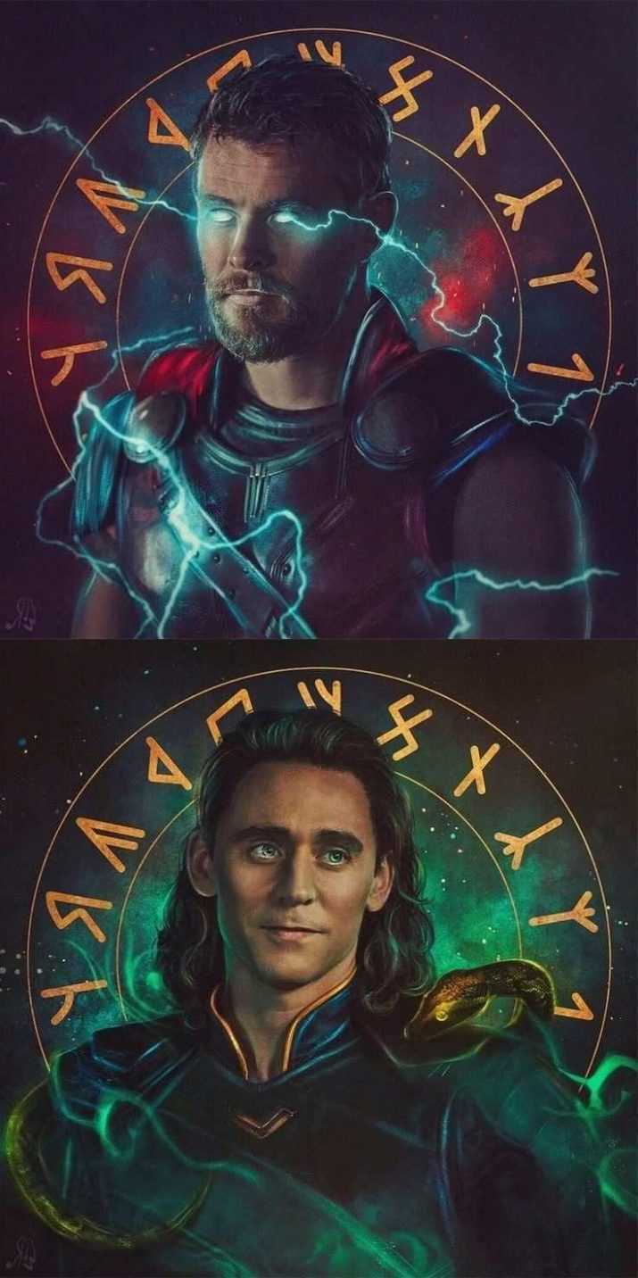 Thor and Loki in the avengers movie - Loki