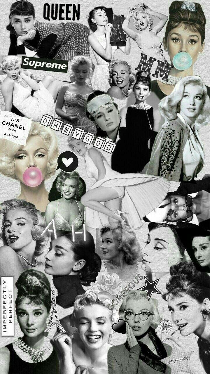 Made by me❤ Marilyn Monroe and Audrey Hepburn. Follow my IG. Marilyn monroe wallpaper, Marilyn monroe artwork, Marilyn monroe