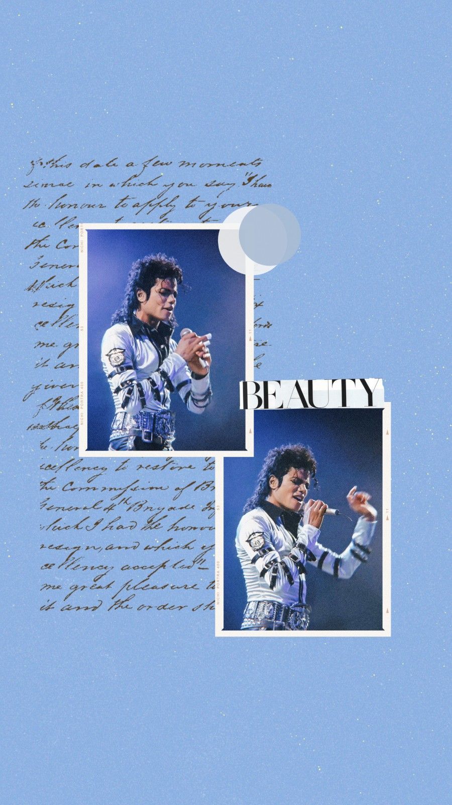 A picture of michael jackson with the words beauty - Michael Jackson