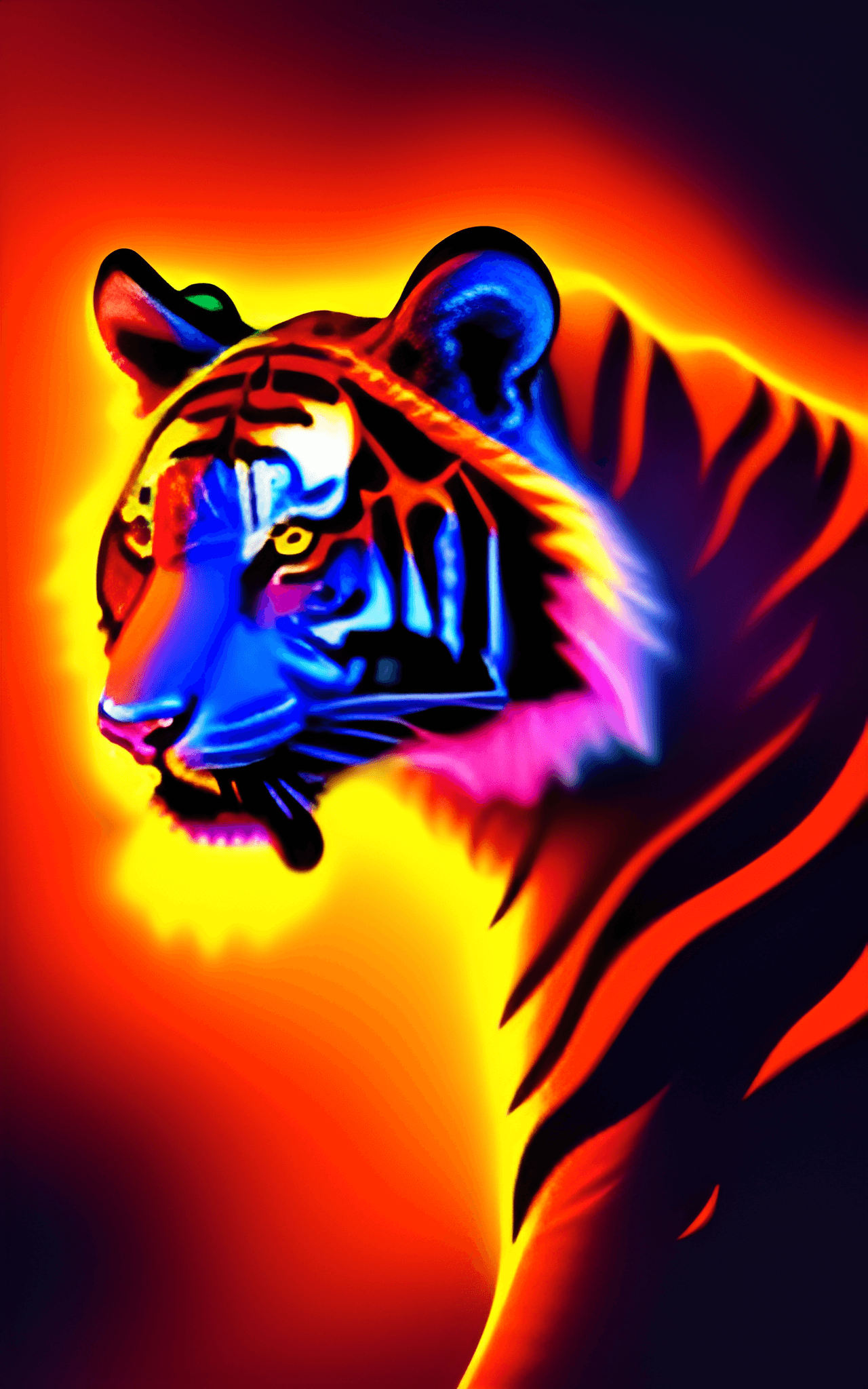 Aesthetic Fire Tiger 2366838757
