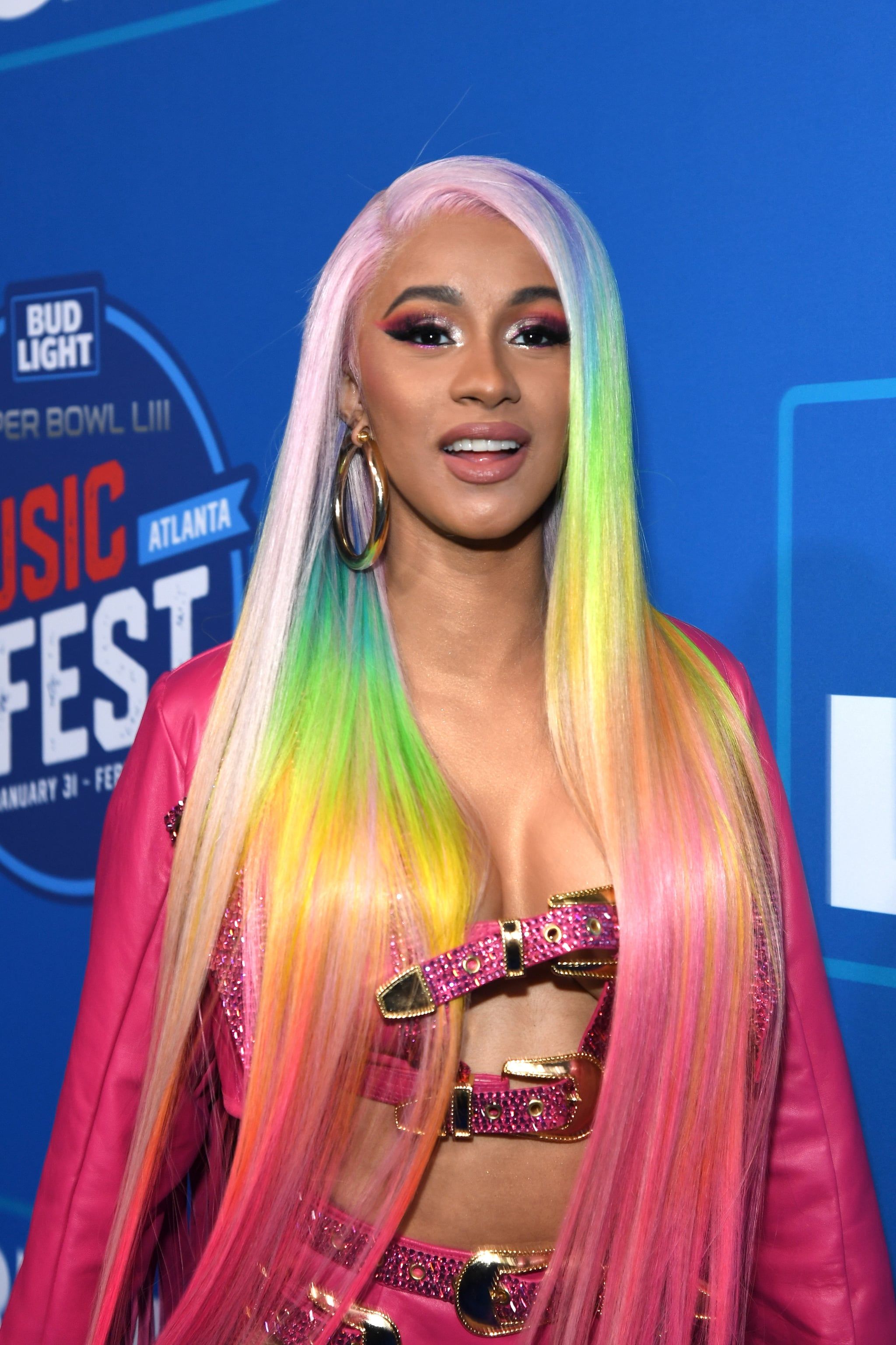 Picture of Cardi B at Super Bowl Preparties 2019. POPSUGAR Celebrity UK