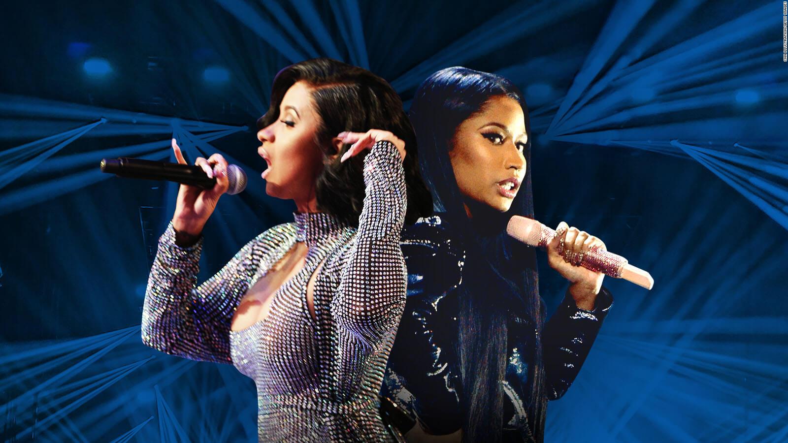 Cardi B and Nicki Minaj are among the stars who have faced criticism for past homophobia and transphobia. - Cardi B