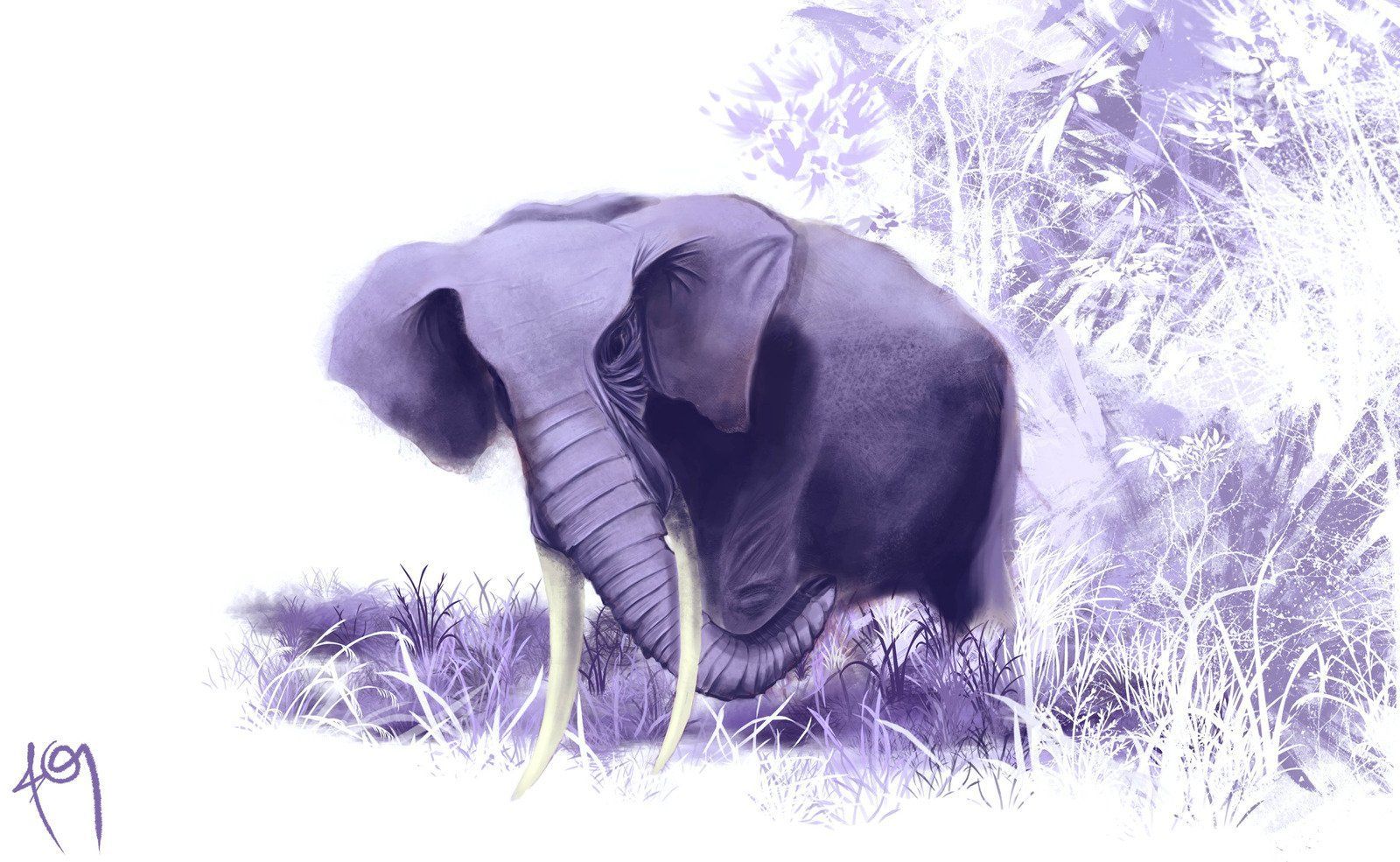 Purple Elephant Desktop Wallpaper Free Purple Elephant Desktop Background