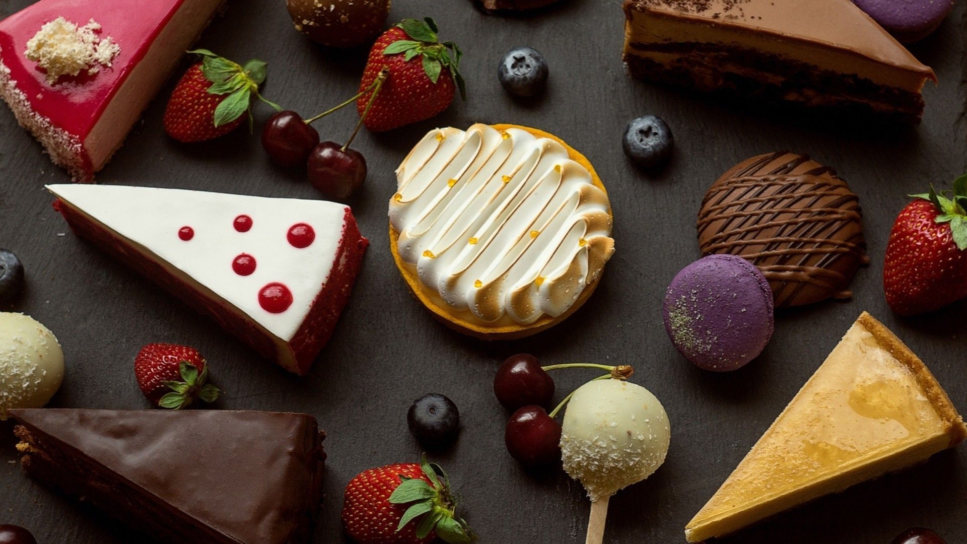 A variety of desserts are on display - Bakery