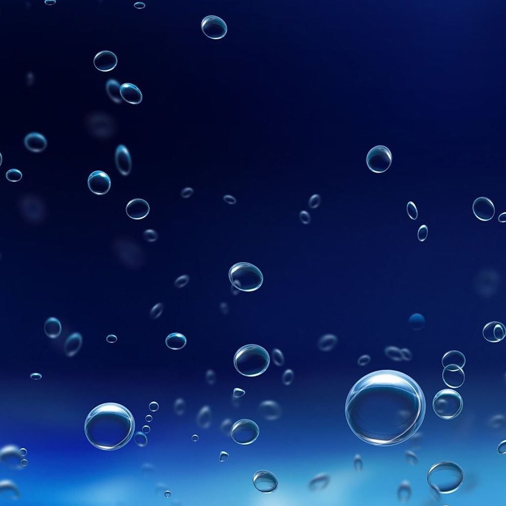 Underwater Bubbles iPad Wallpaper Free Download