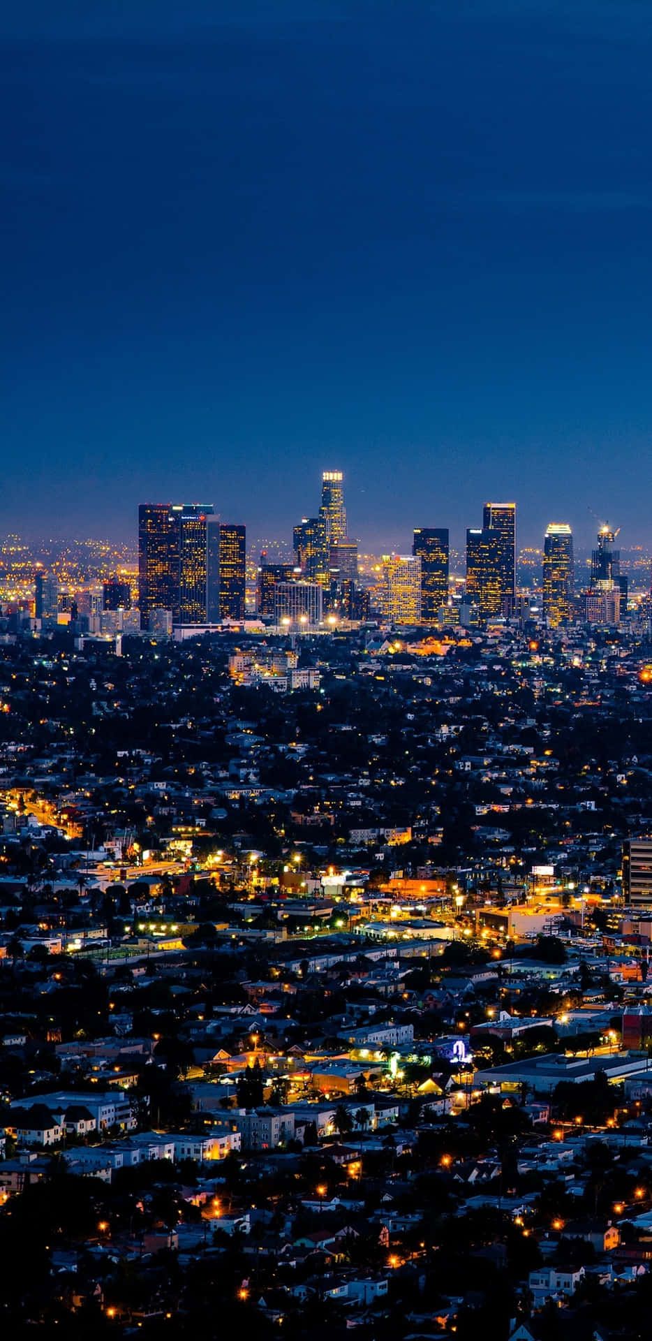 Download Los Angeles Night City Skyline Wallpaper