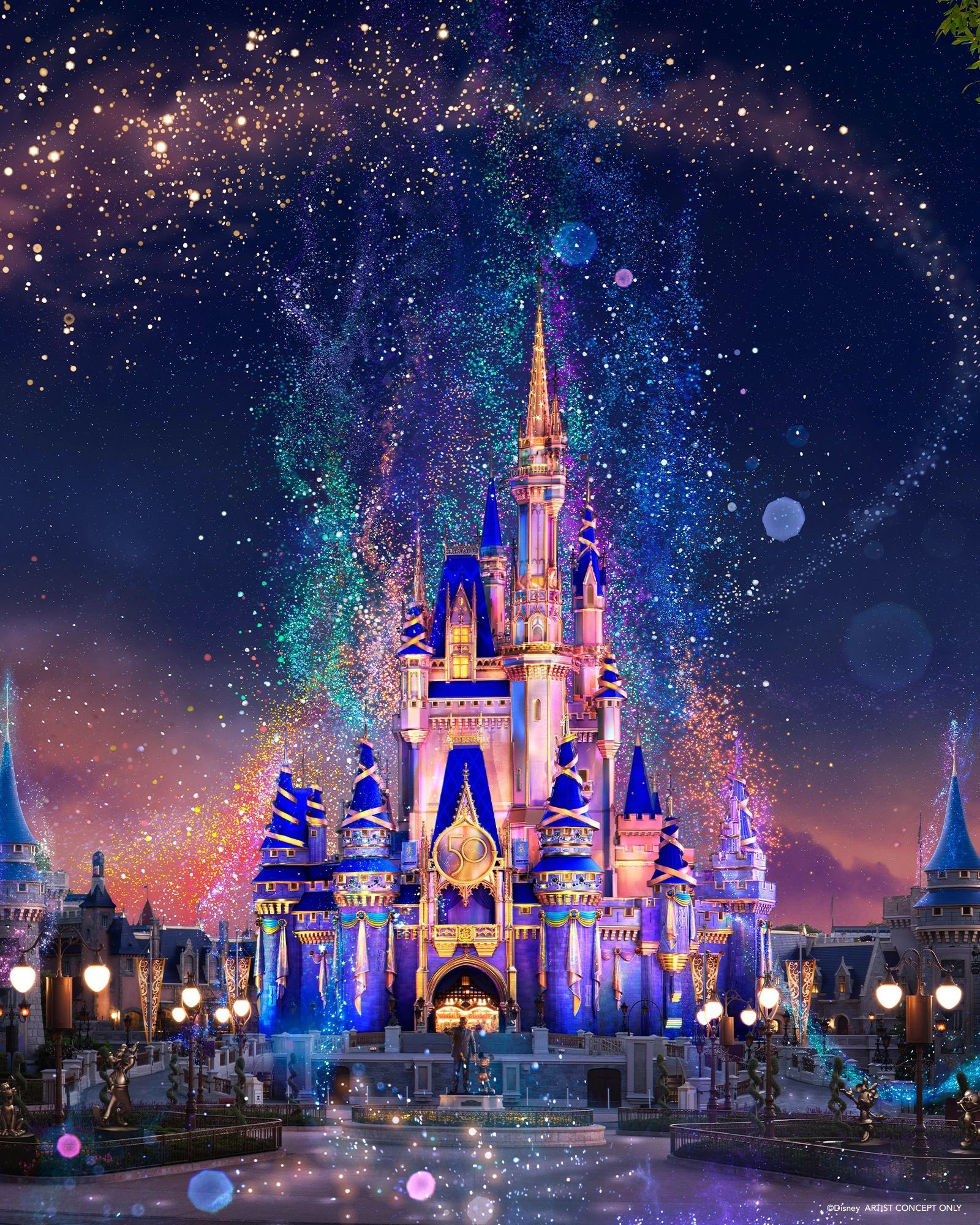 The new nighttime show at Magic Kingdom Park will feature an all-new show theme, new projection effects, and a new finale that will take guests on a journey through the history of Disney magic. - Disneyland