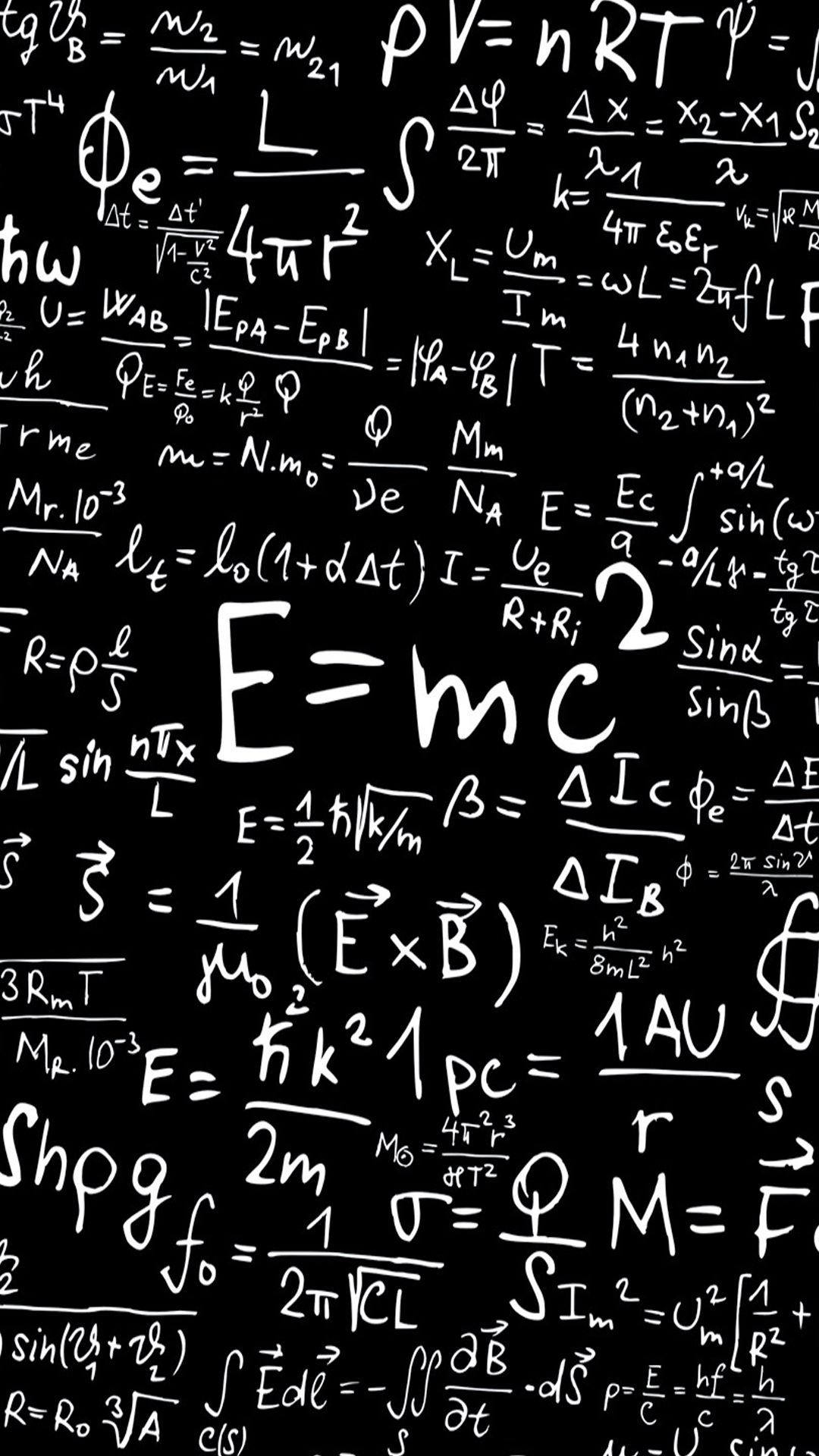A blackboard with many mathematical formulas - Math