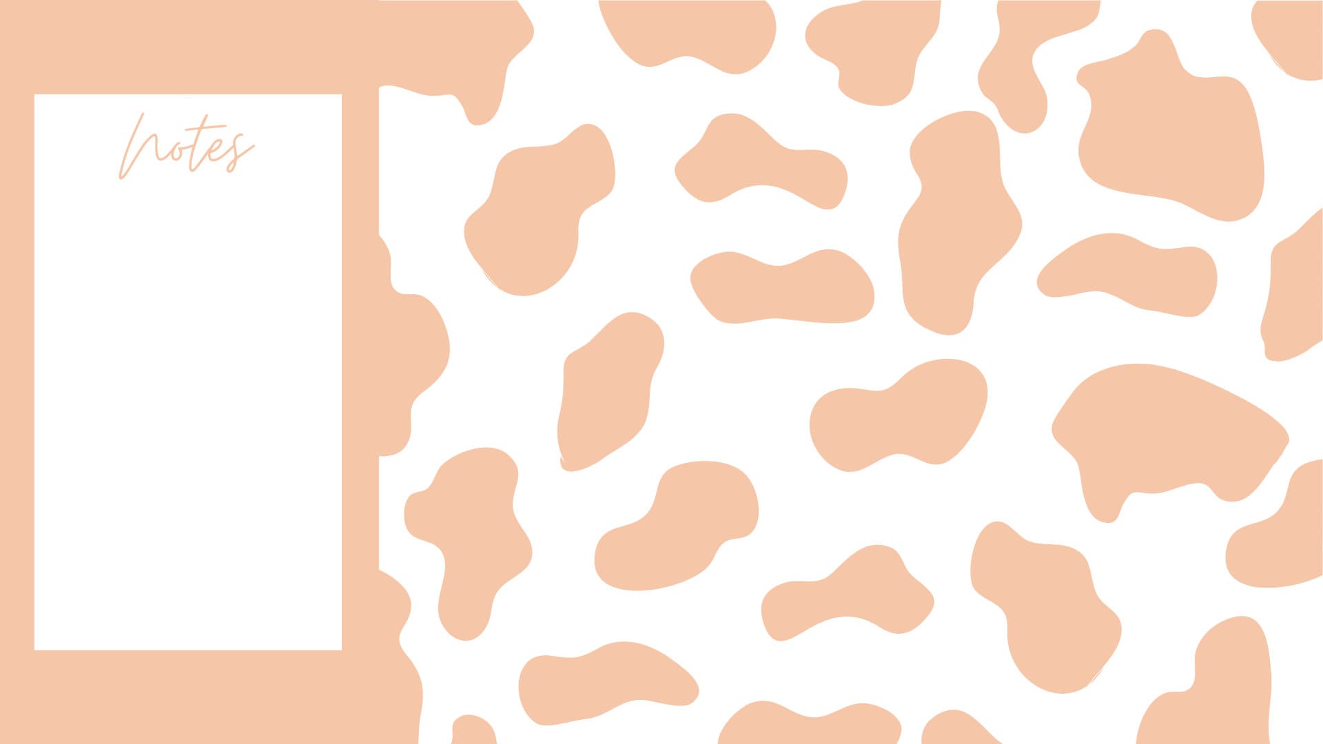 A white and pink animal print background - Cow