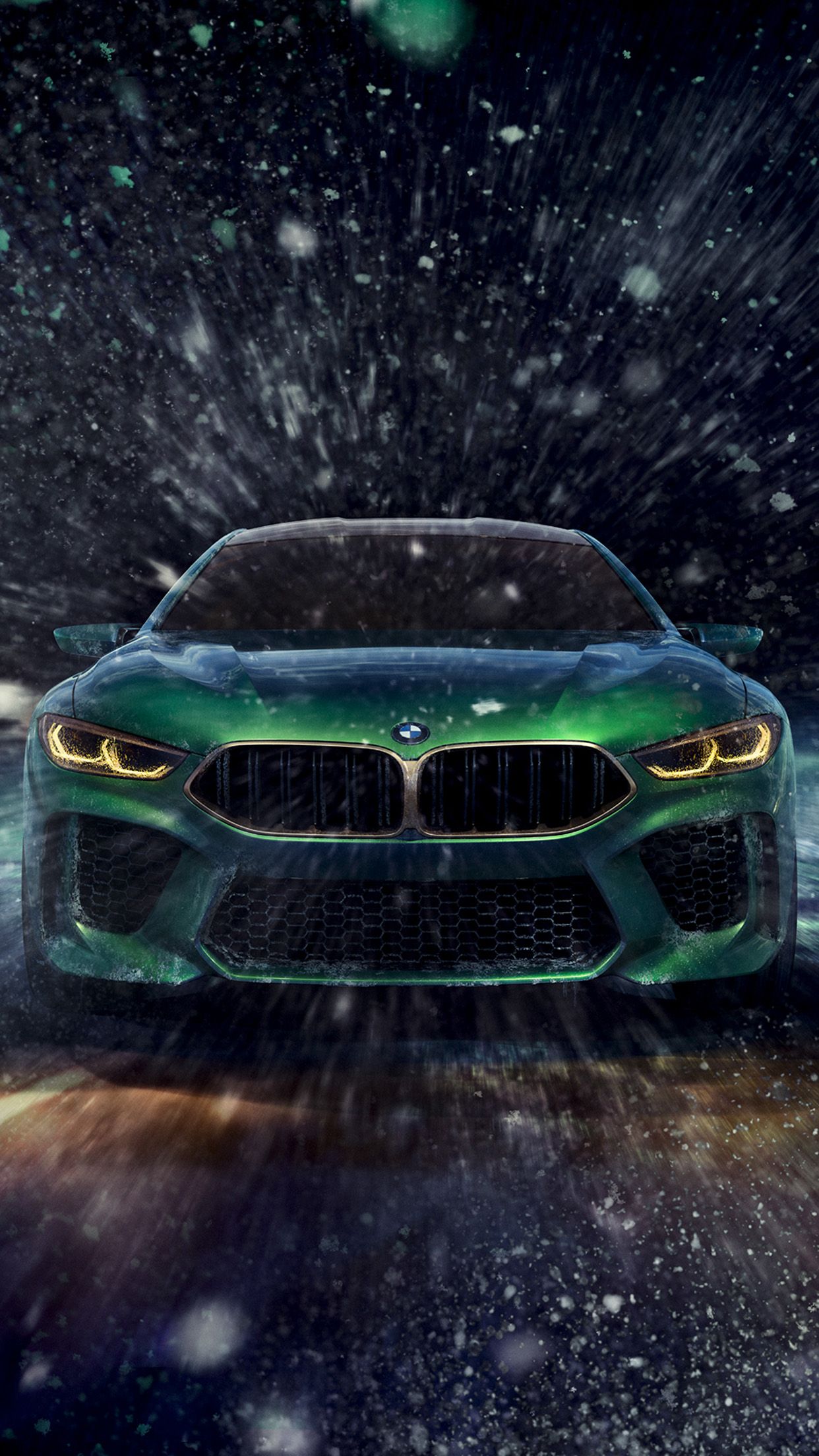 Art Bmw Car Road Wallpaper