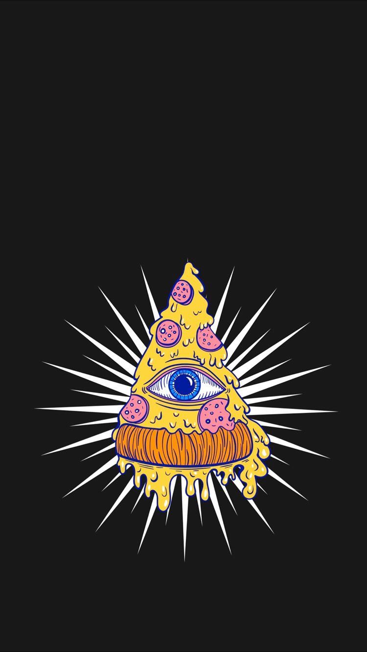 A pizza with an eye on it - Pizza
