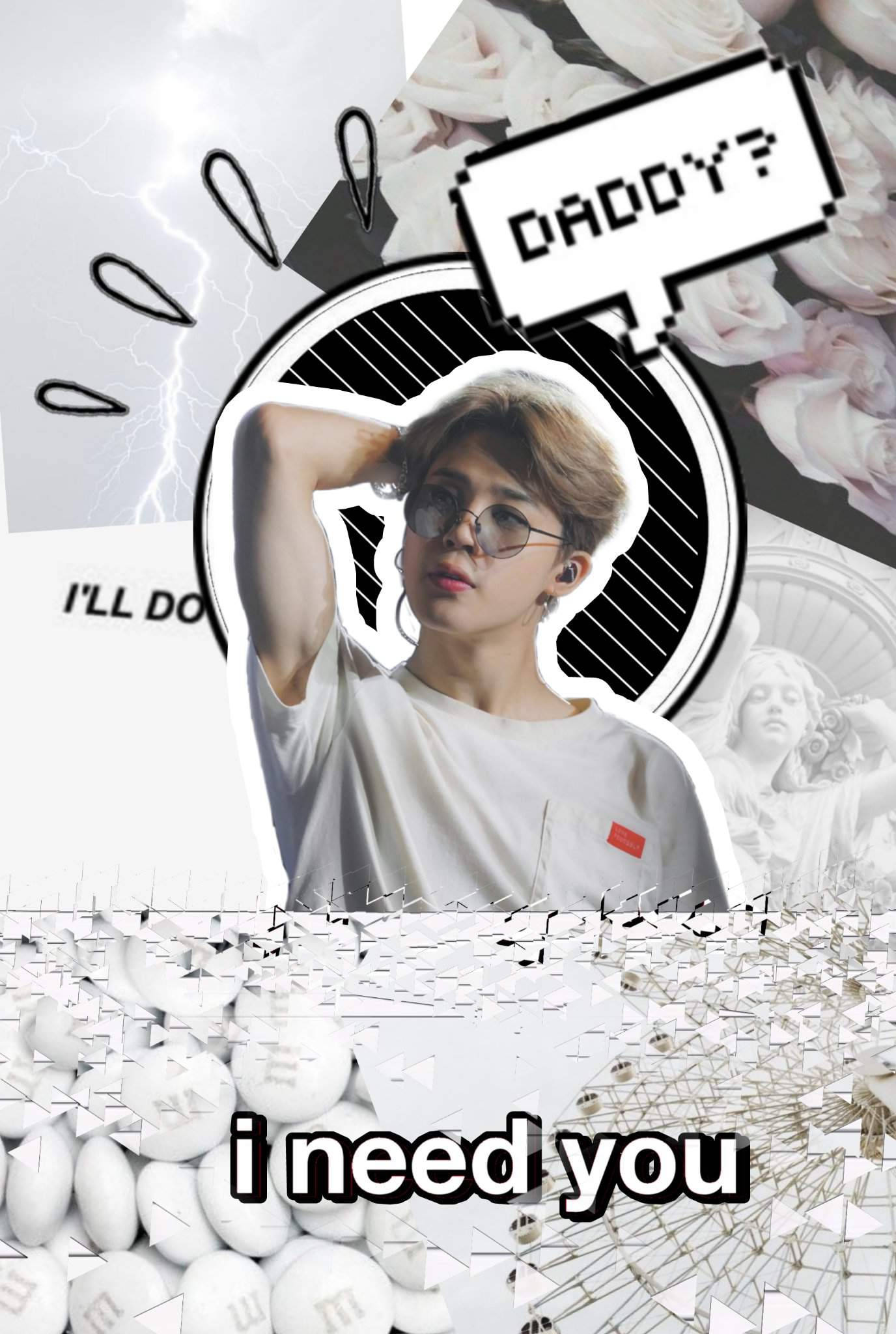 Download I Need You Jimin Aesthetic Wallpaper