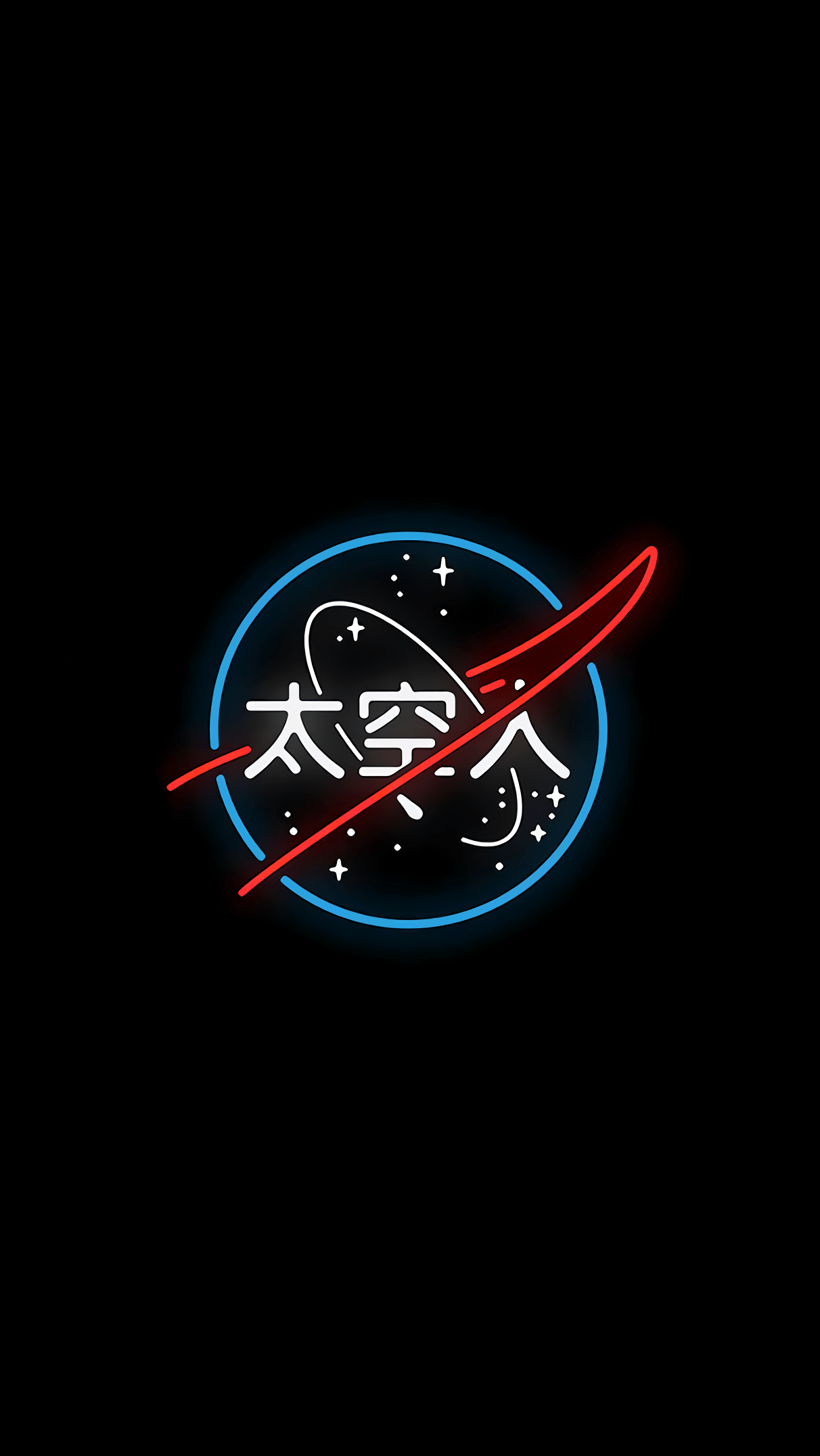 japanese neon nasa wallpaper