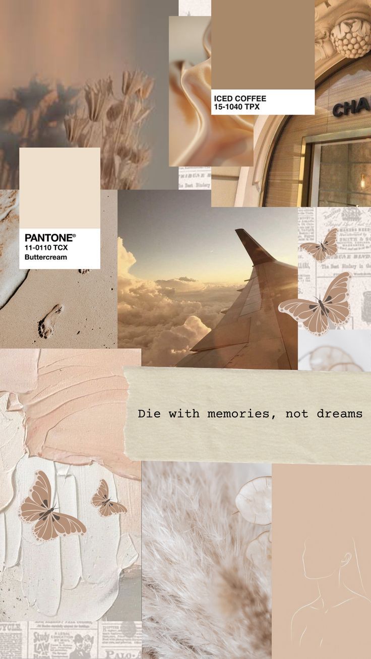 A collage of pictures with different colors and designs - Beige