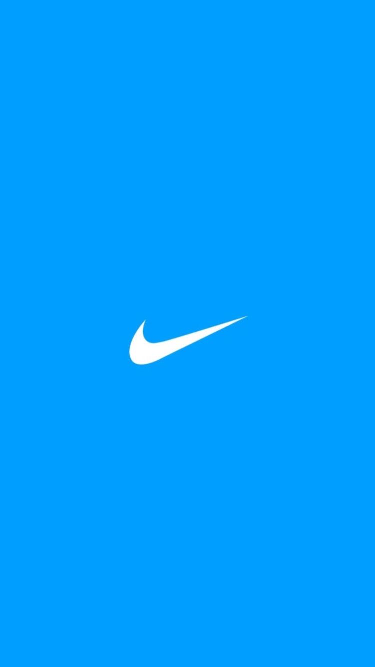 The nike logo on a blue background - Nike