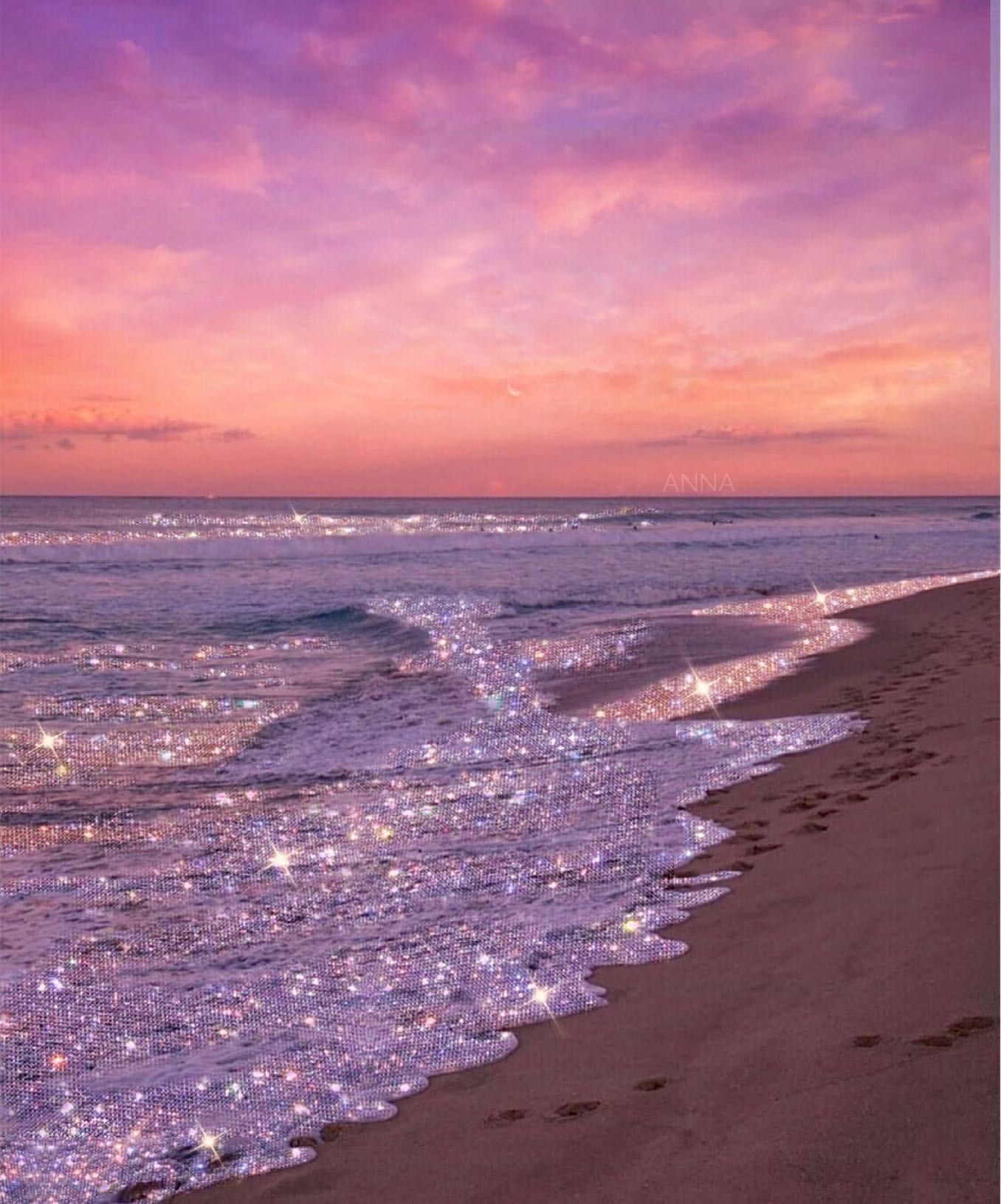 Ocean Glitter Wallpaper Free Ocean Glitter Background