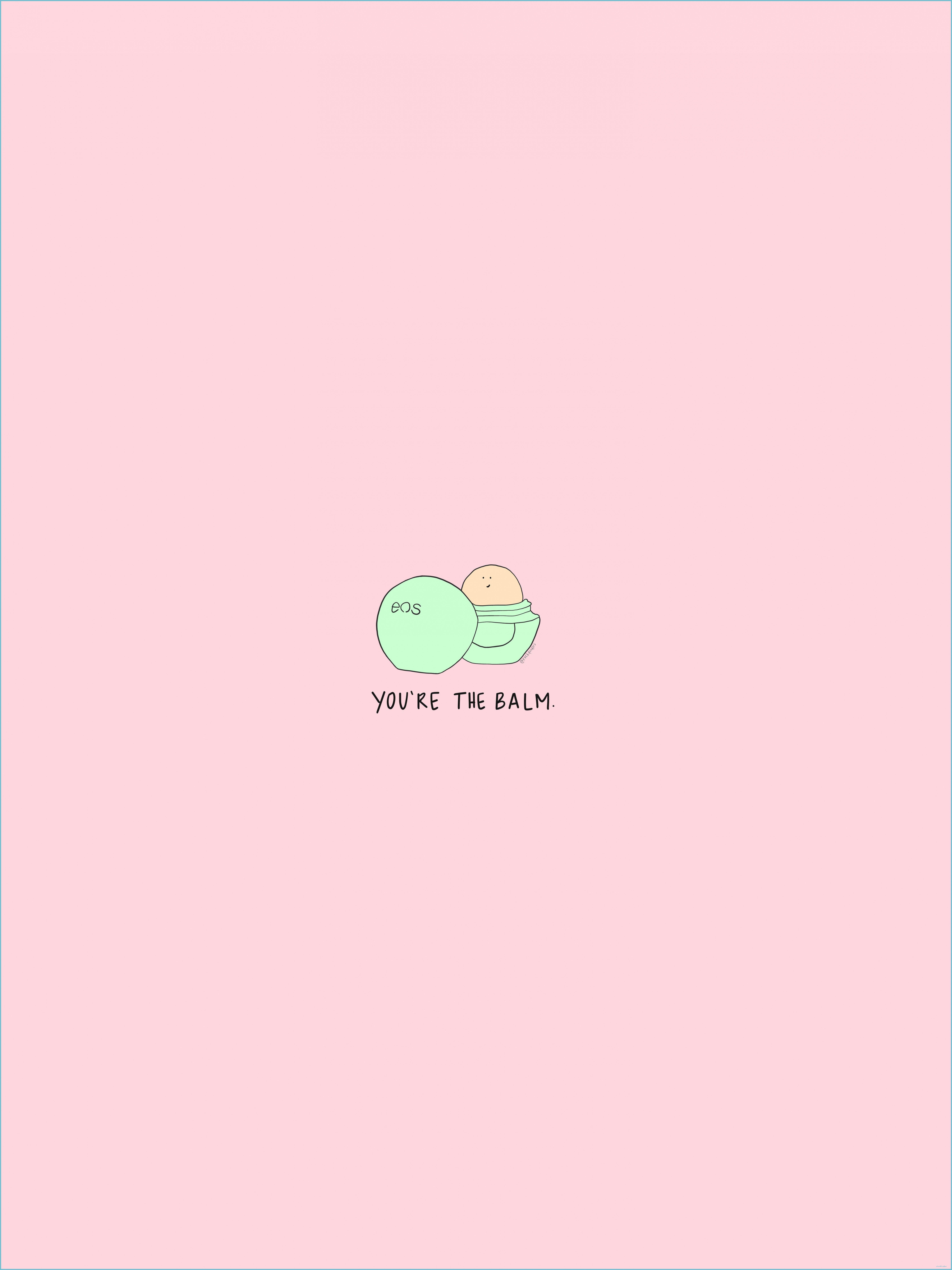 A pink background with the words, eat me - Clean