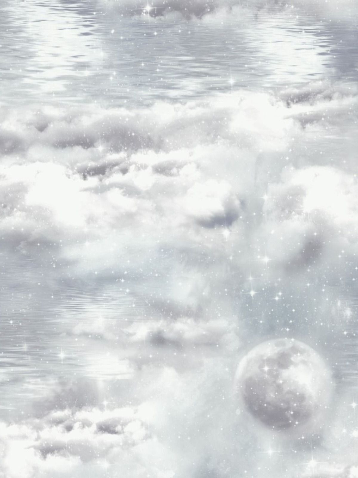 Aesthetic Glitter Cloud Background Image and Wallpaper