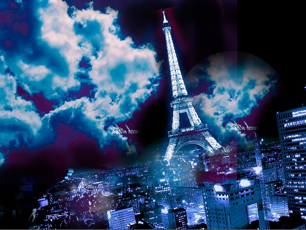 A city skyline with the eiffel tower in it - Paris