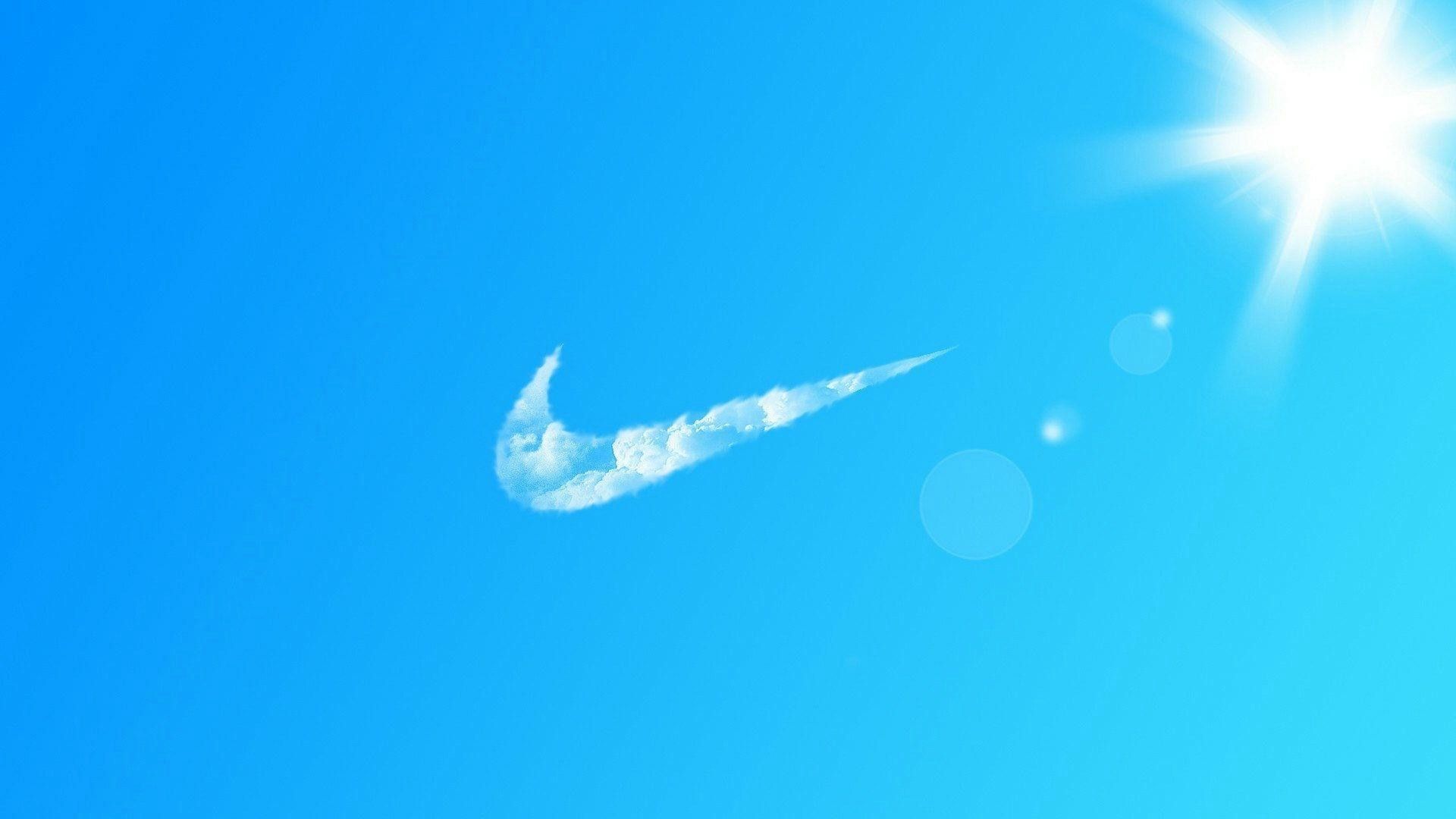 A nike logo on top of the sun - Nike