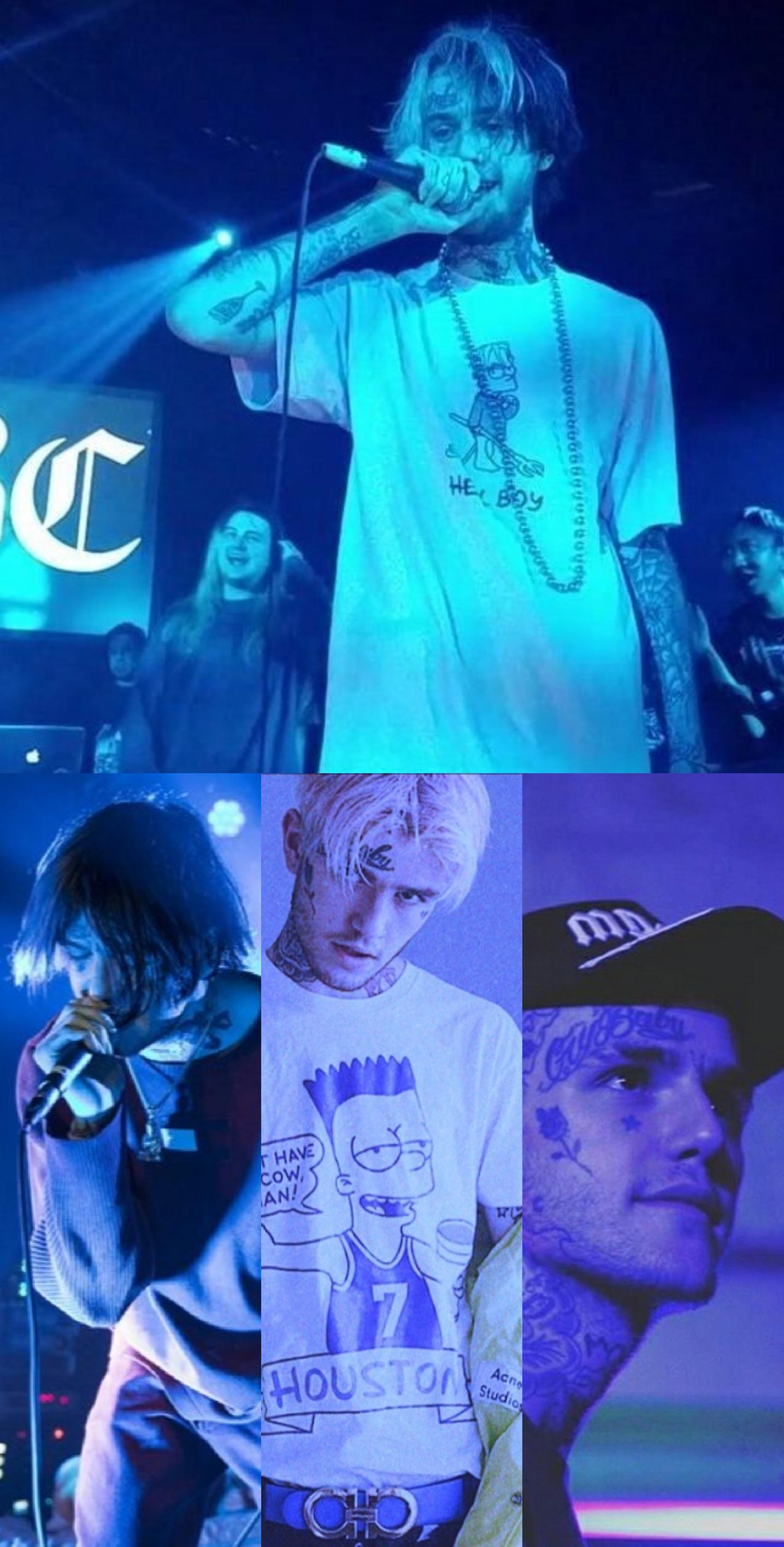Lil Peep blue aesthetic wallpaper (got the idea from someone else on this subreddit)