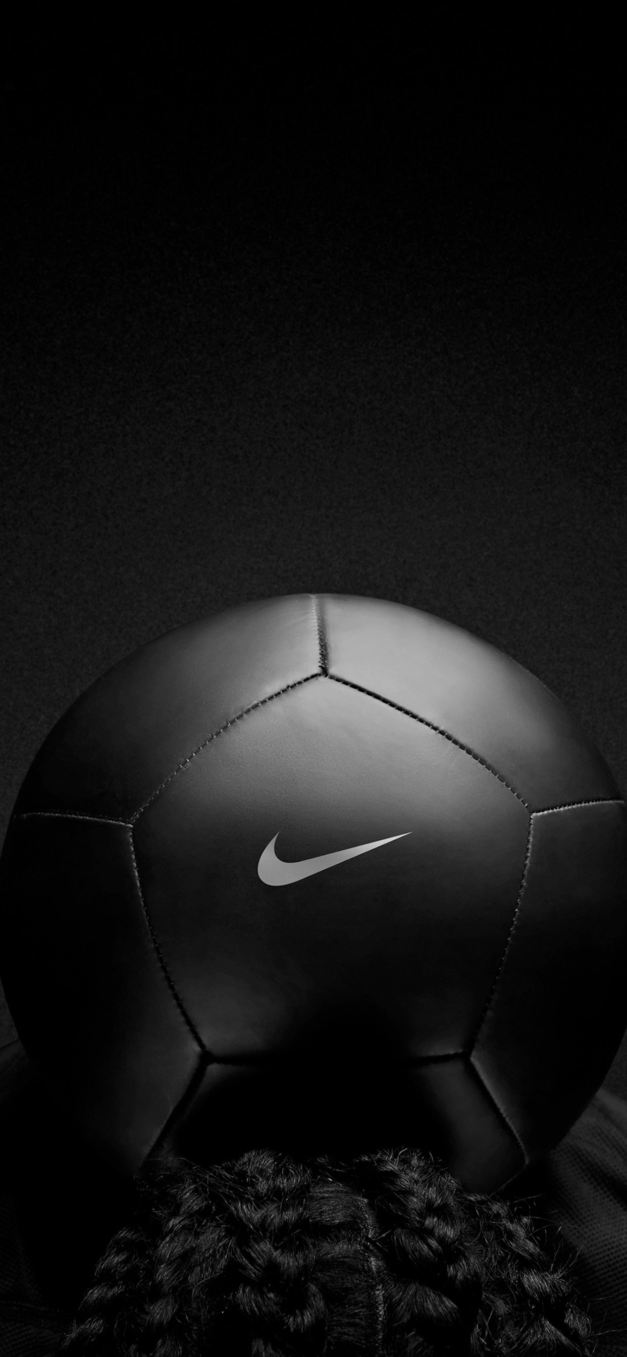 Nike Black Play Football iPhone XS MAX HD 4k Wallpaper, Image, Background, Photo and Picture