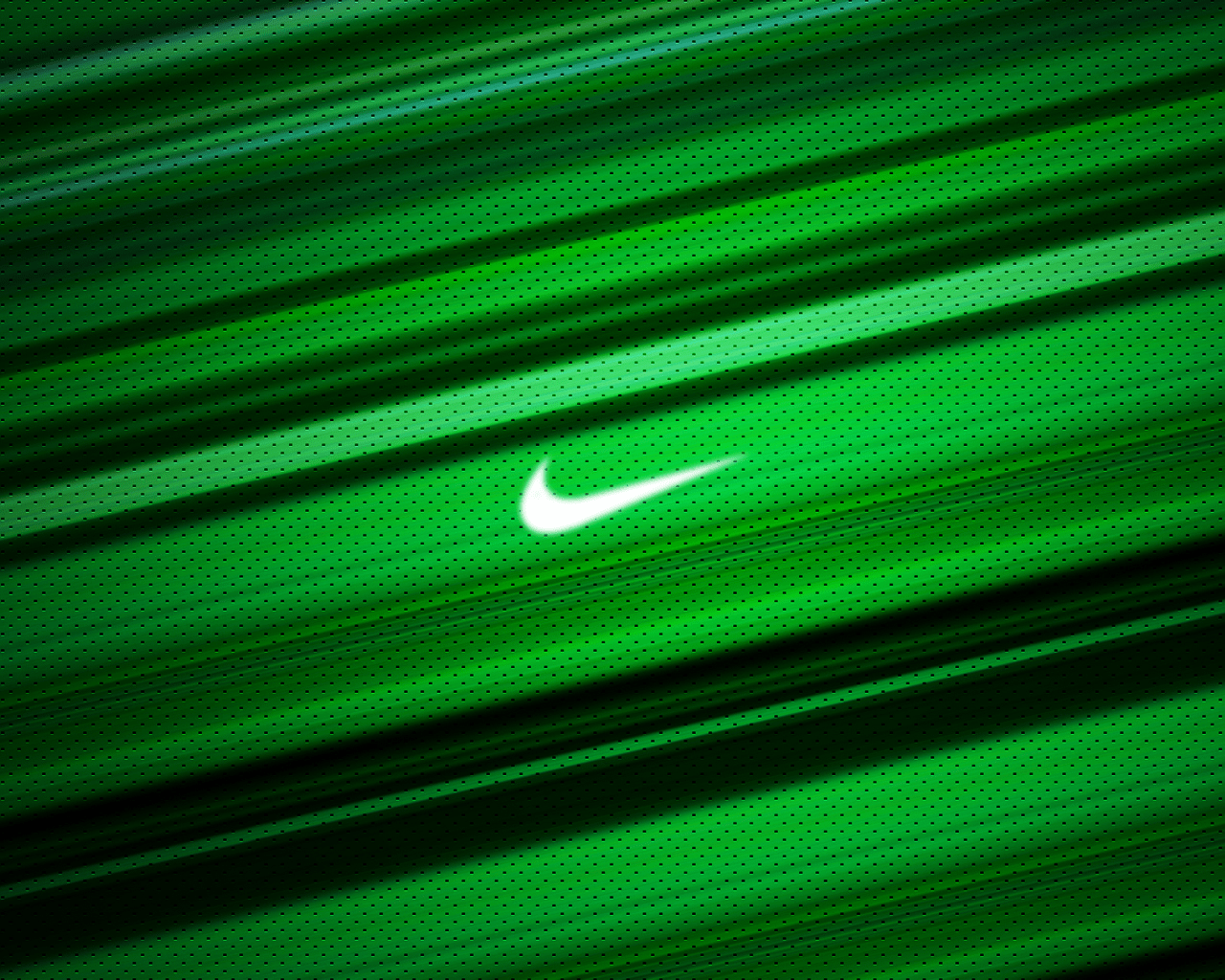 The nike logo on a green background - Nike
