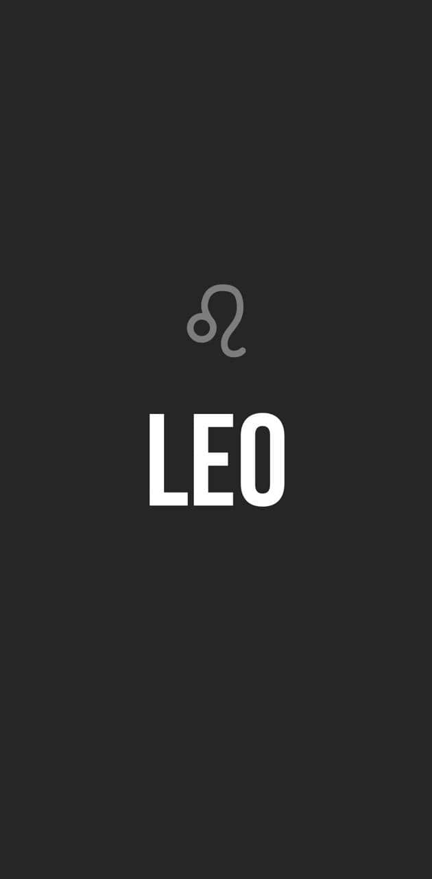 A black and white image of the word Leo - Leo