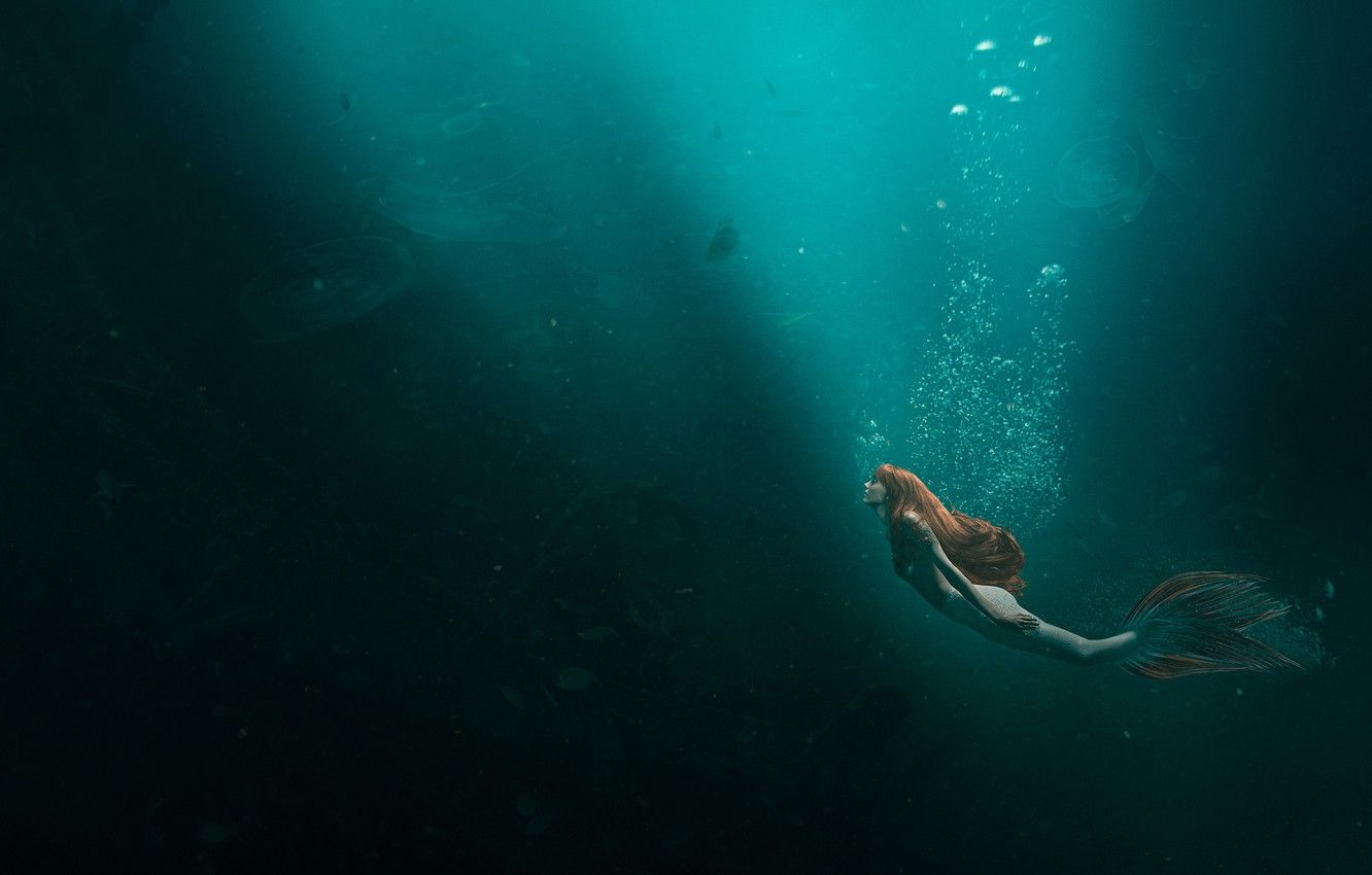 A mermaid swimming in the ocean - Mermaid