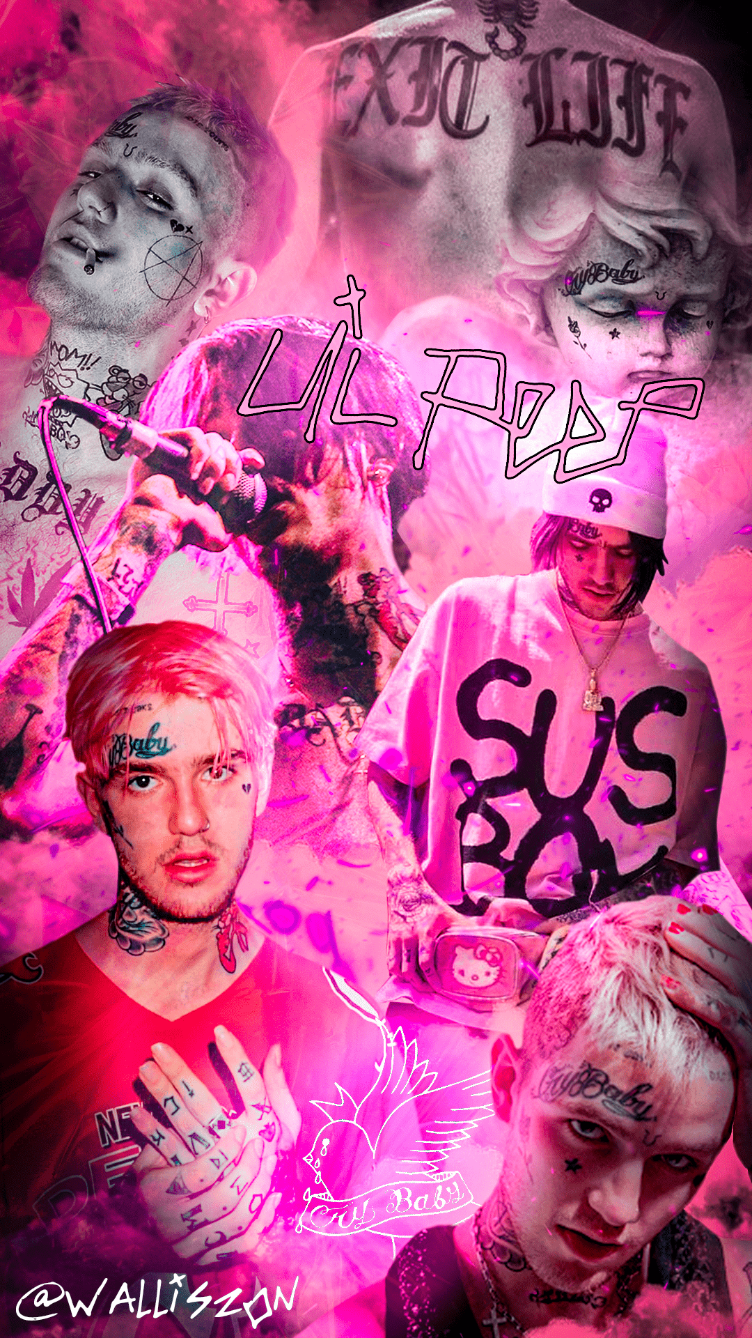 Lil Peep iPhone Wallpaper by @cwallizzan - Lil Peep