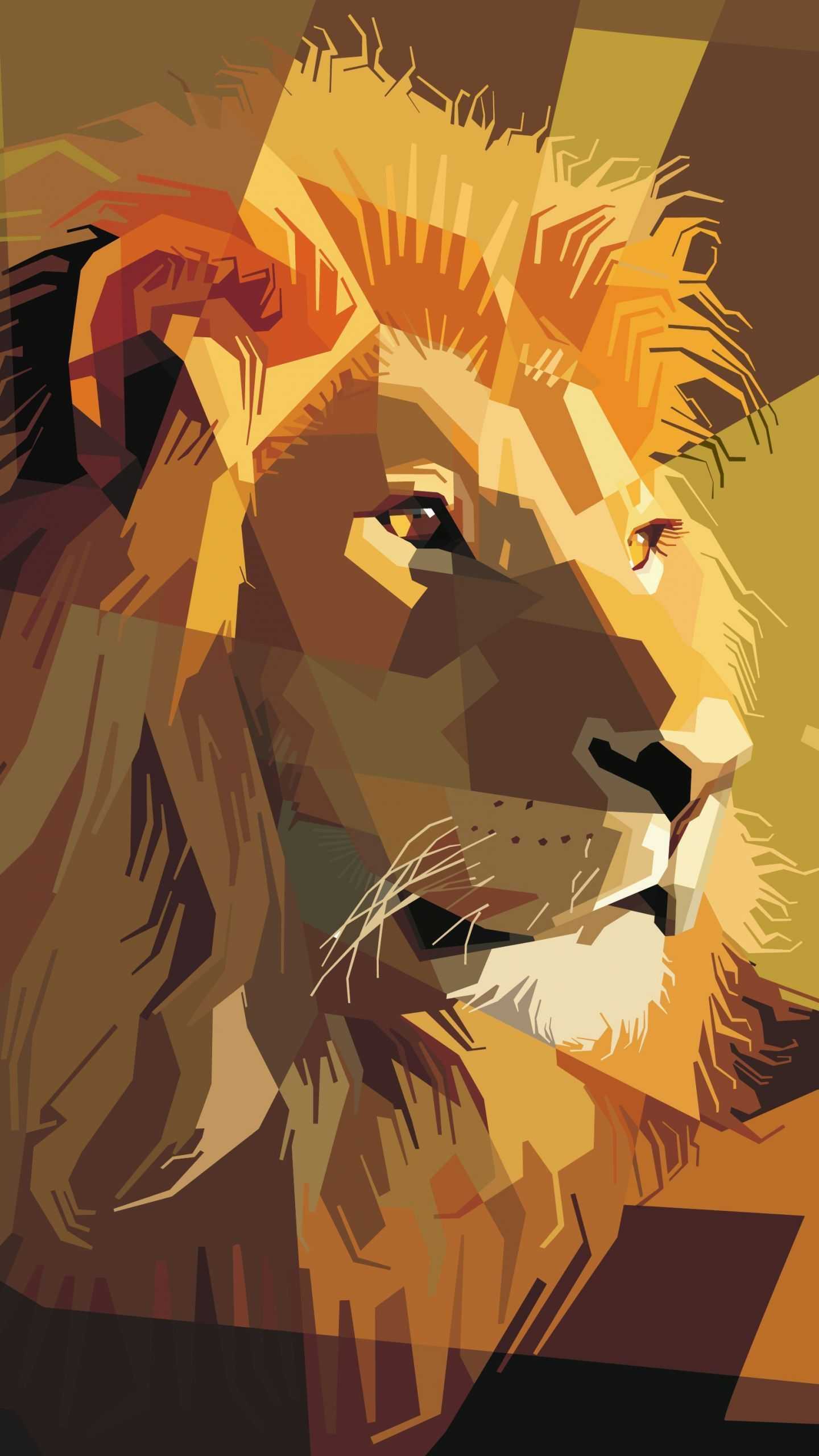 A lion in the style of pop art - Leo, lion