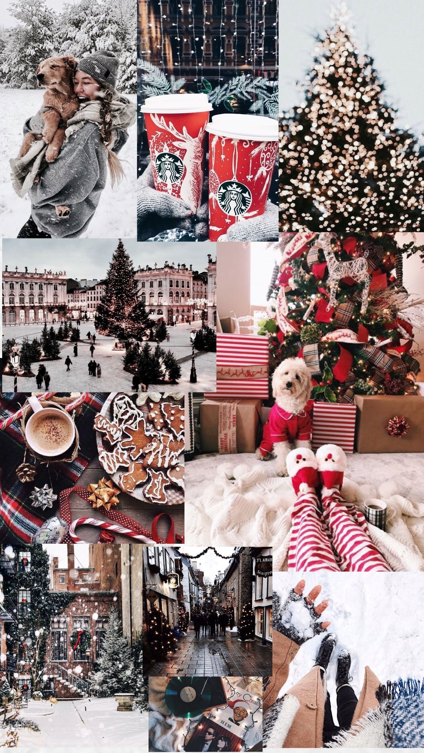 Free download Free download Winter Aesthetic Collage Wallpaper [1350x2400] for [1350x2400] for your Desktop, Mobile & Tablet. Explore Aesthetic Christmas Collage Desktop Wallpaper. Collage Background, Create Desktop Wallpaper Collage