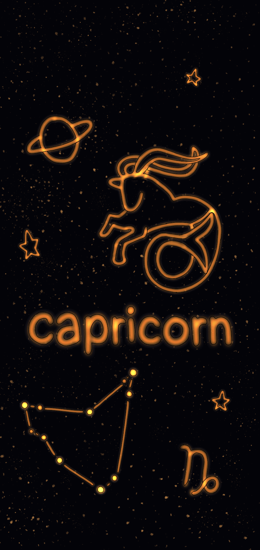 A poster with the zodiac sign of capricorn - Capricorn