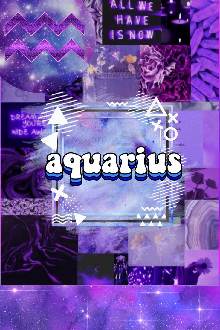 Aesthetic wallpaper for phone of Aquarius. - Aquarius