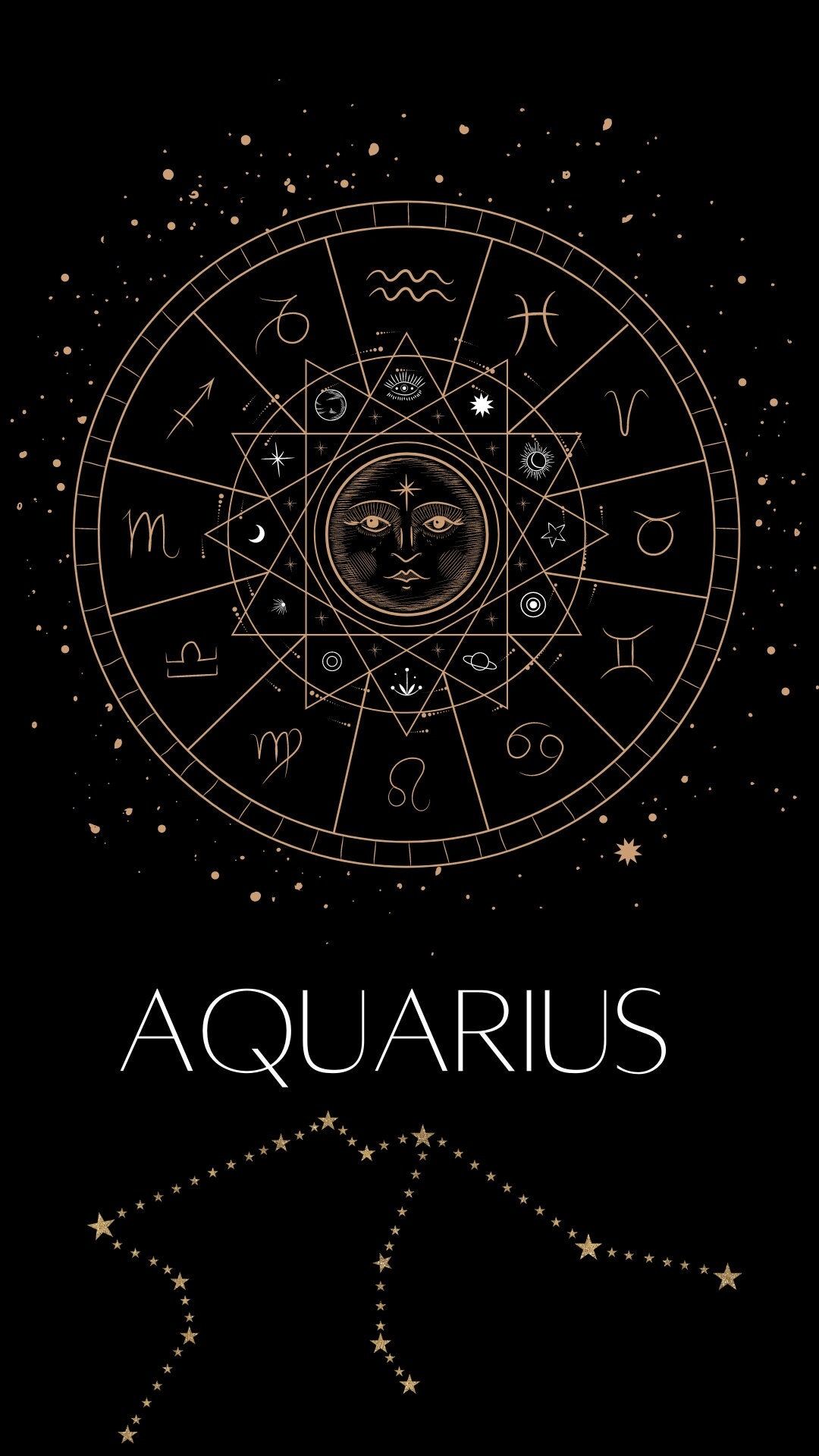Aquarius zodiac sign poster - Aquarius